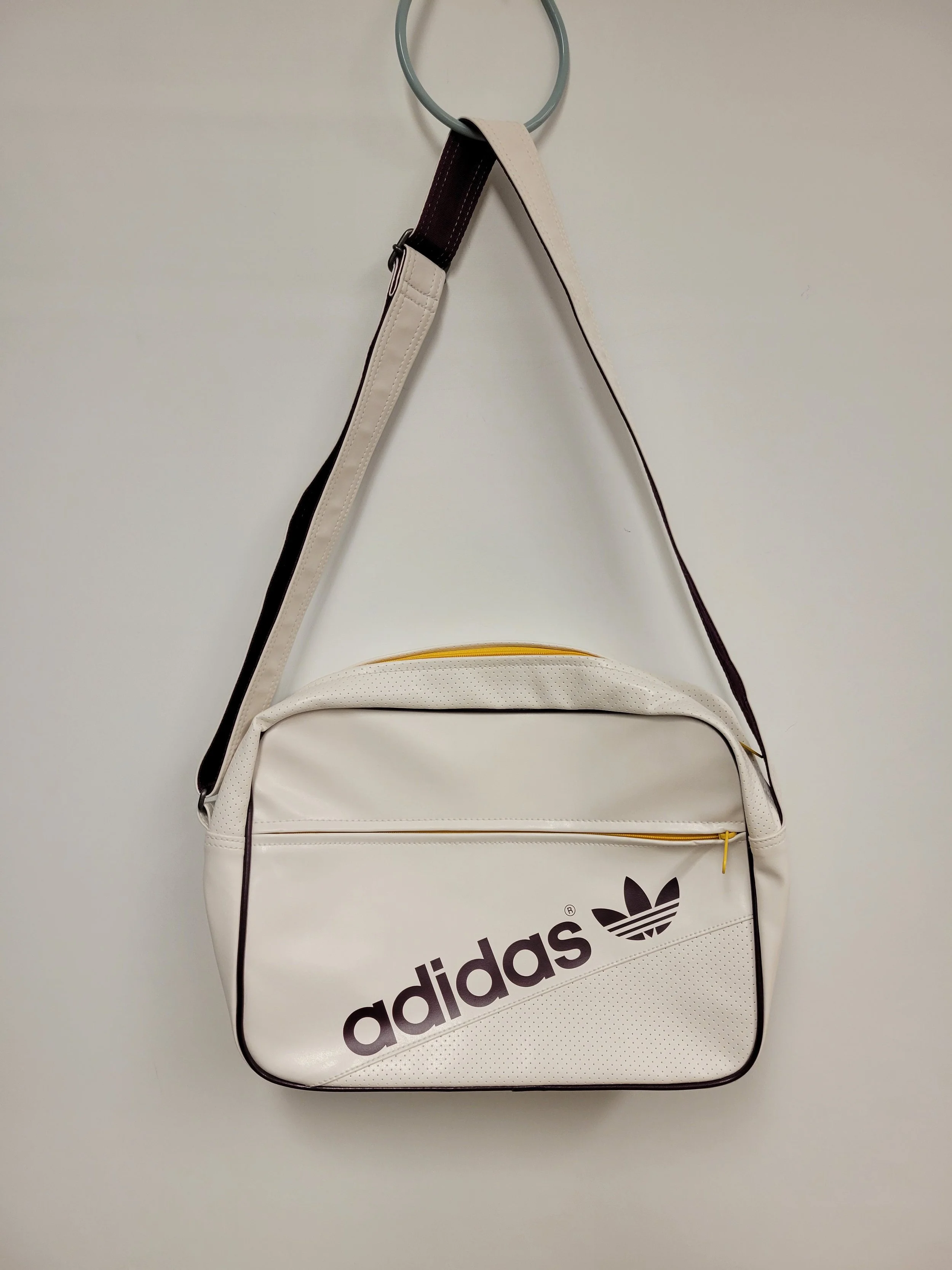 Sac crème logo bourgogne, Adidas, 12 x 16 po
