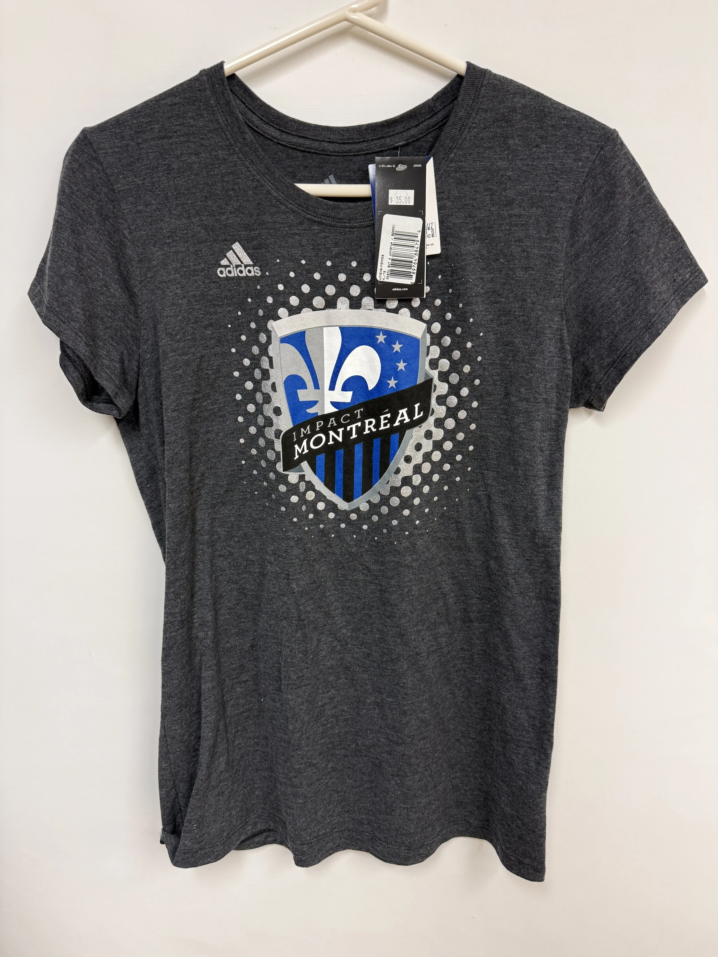 NEUF - T-shirt gris foncé, Impact de Montréal, XL