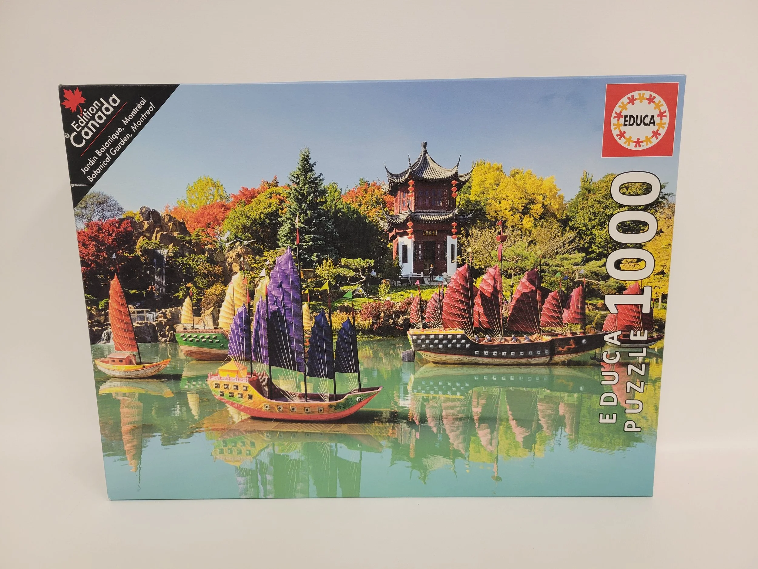 casse-tête 1000 morceaux, jardin botanique de Montréal, Educa