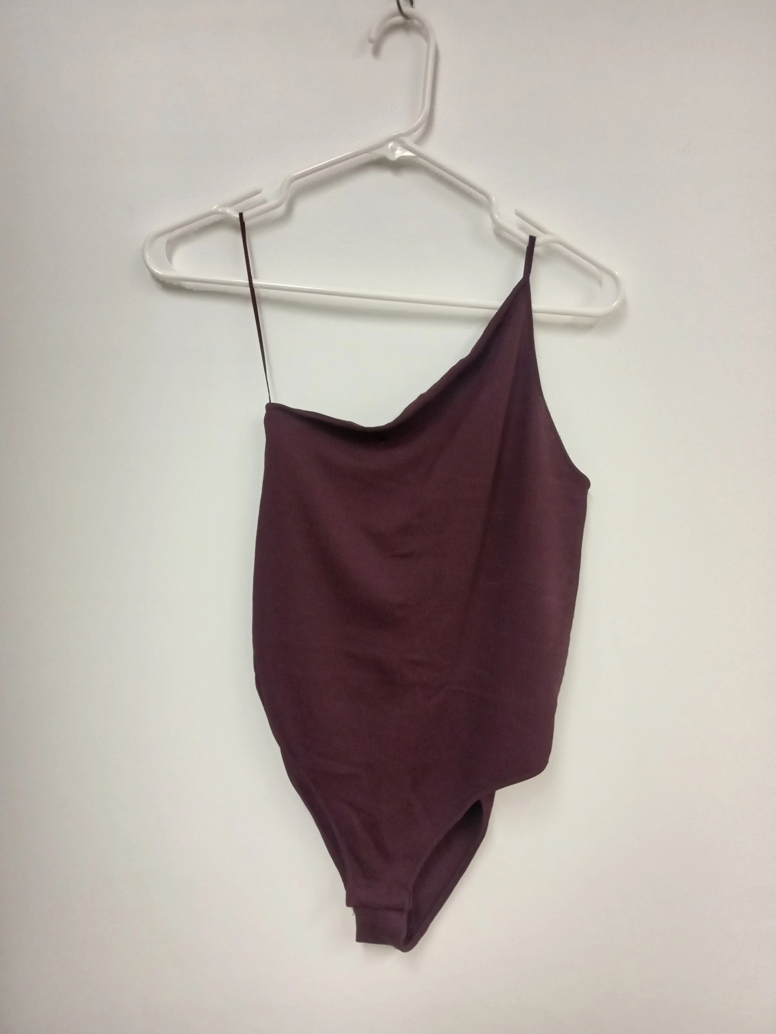 Haut sans manches asymétrique, prune, Zara, M