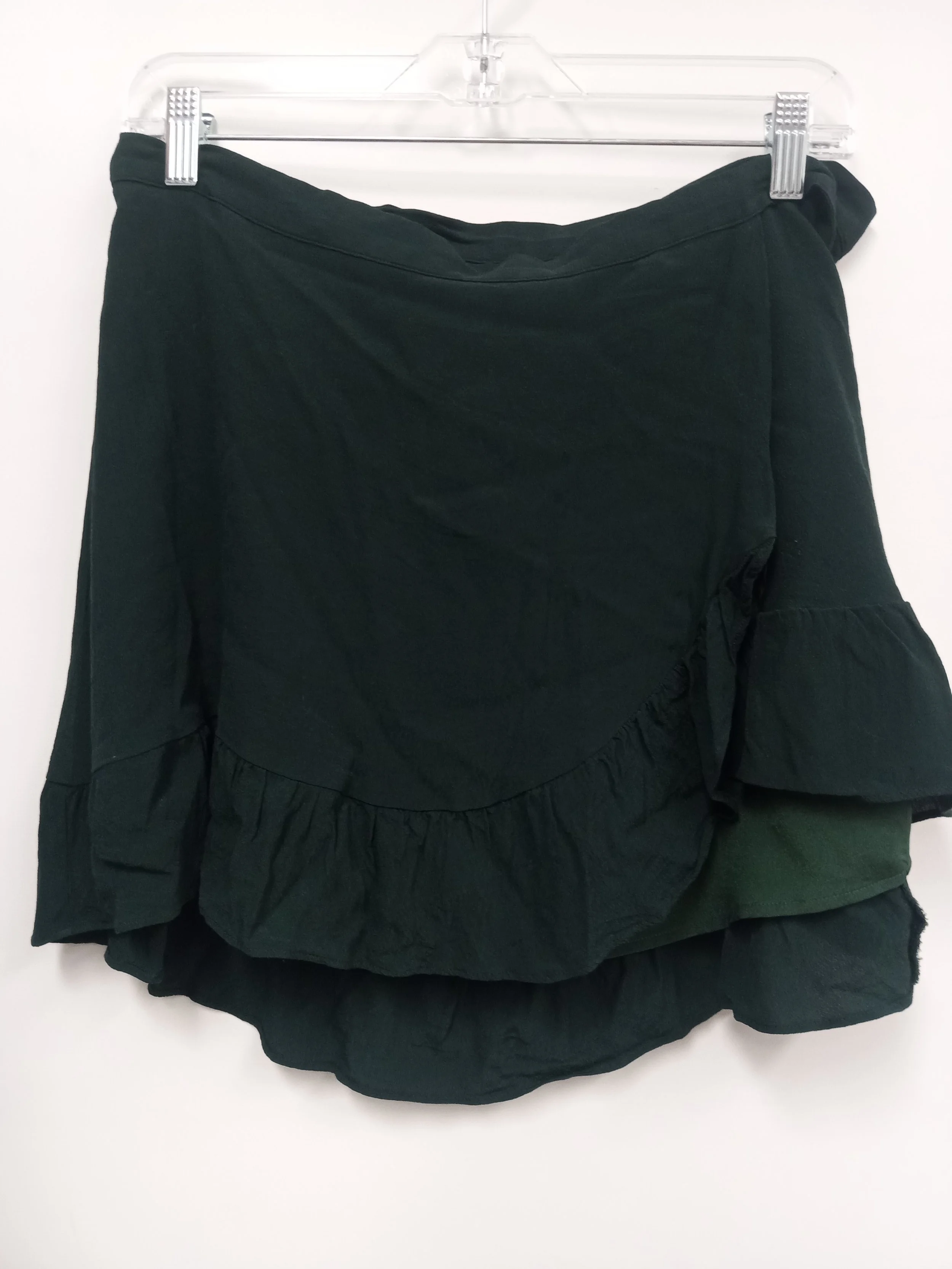 Jupe courte portefeuille vert foncé, Sunday Best, taille M