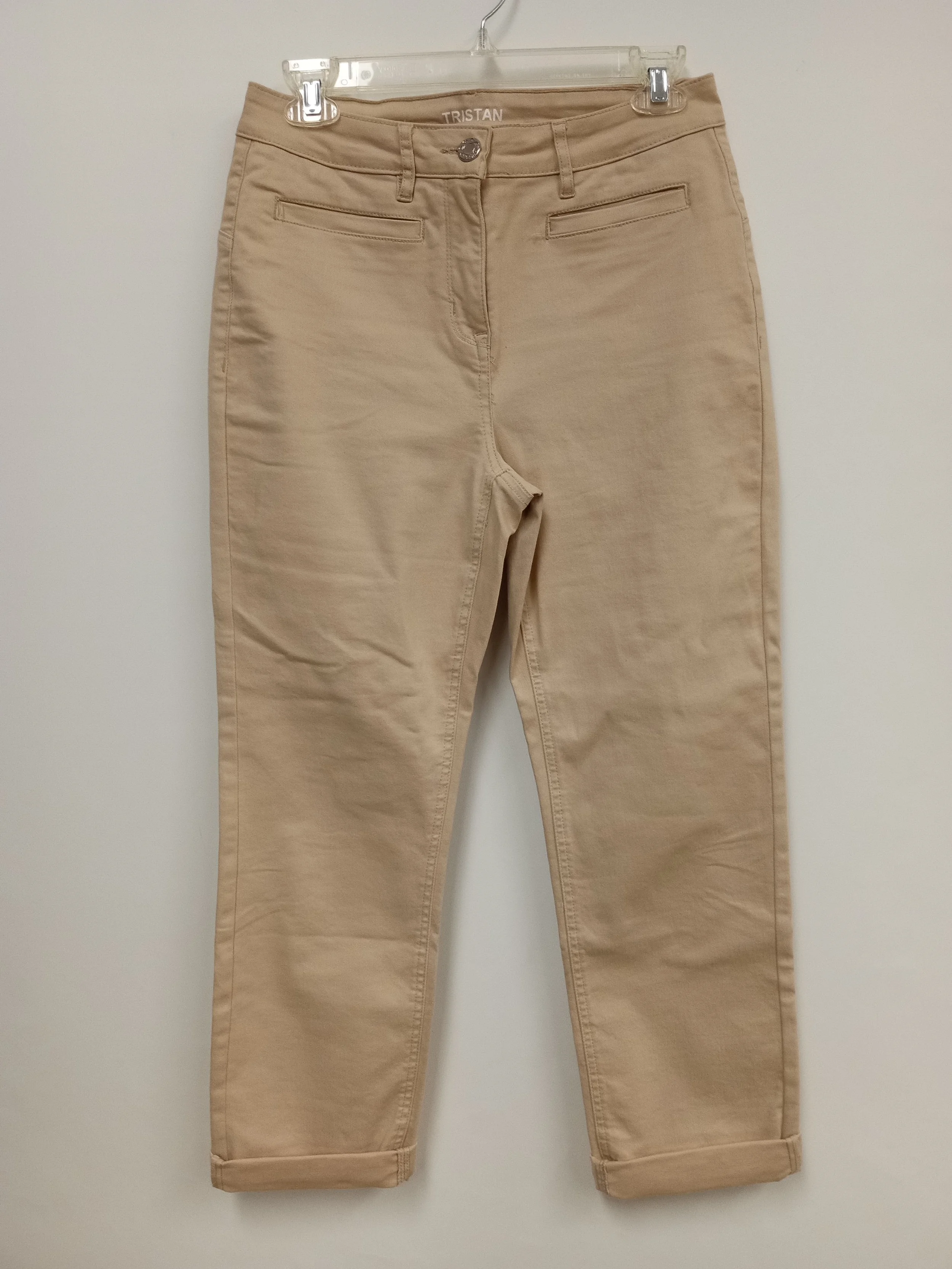 Pantalon du style jean beige en coton, Tristan, 4 (S)