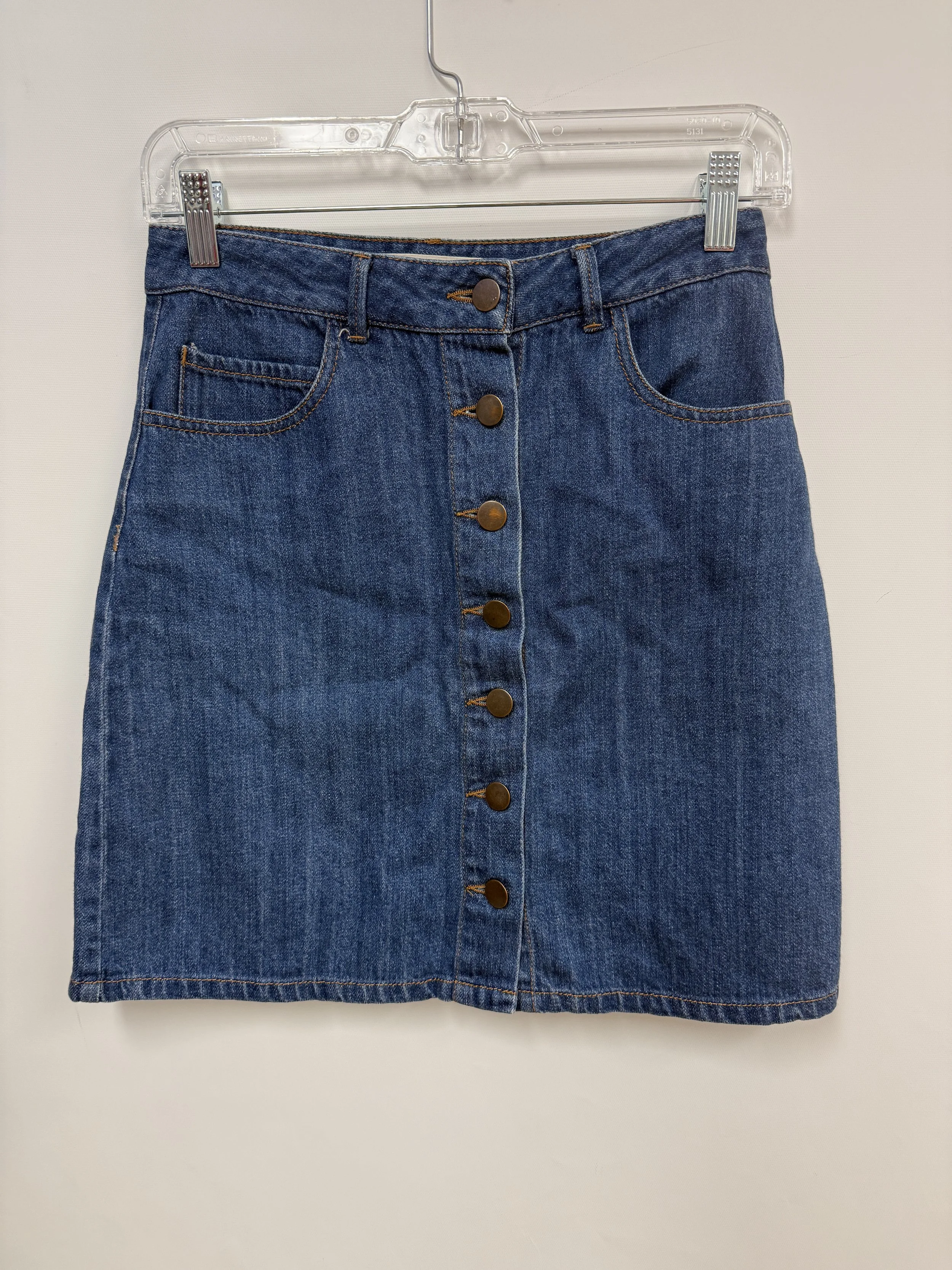 Jupe en jeans, boutonné sur tout le long, Twik par Simons, Small