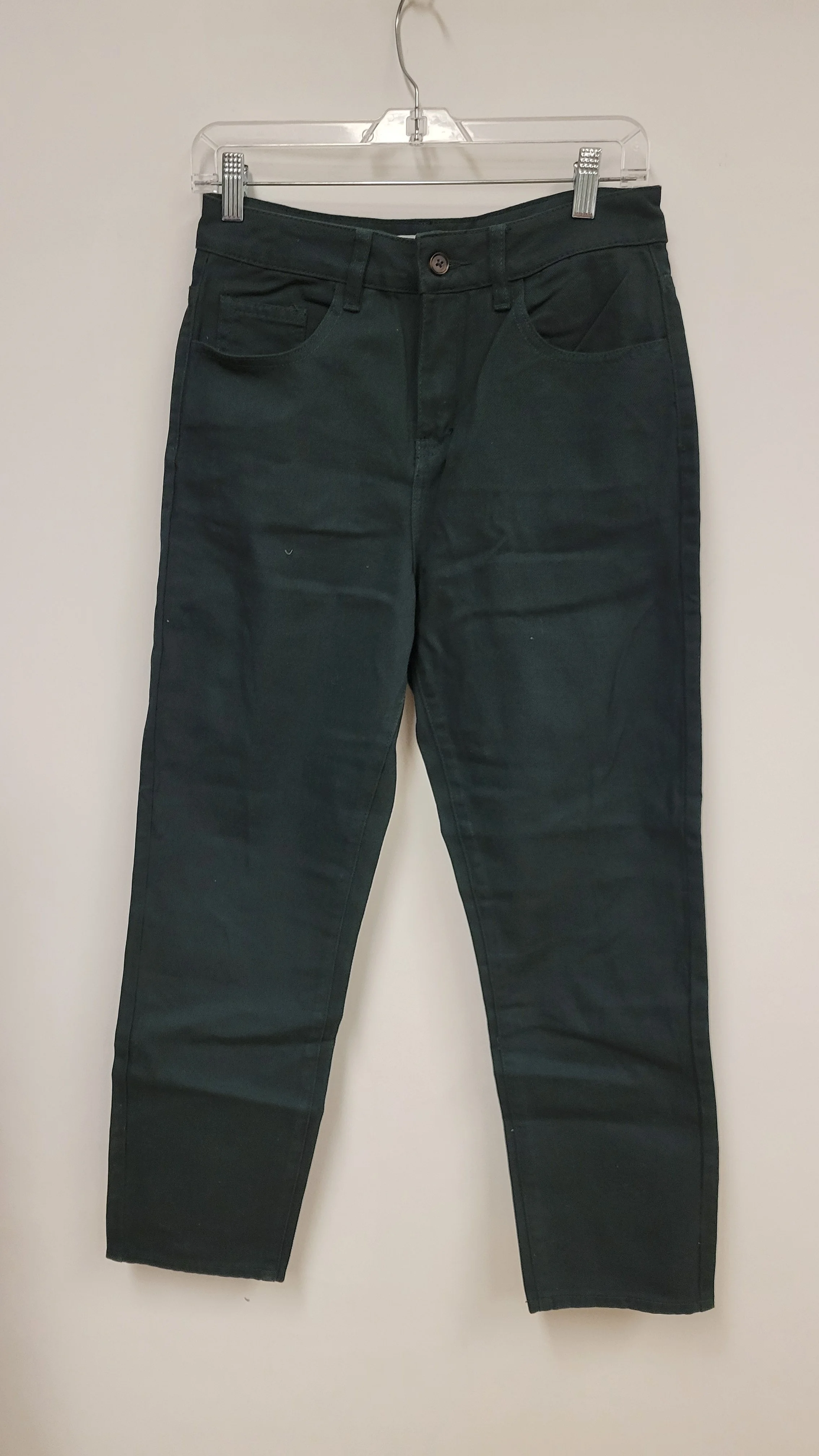 Pantalon jean coupe régulière, vert foncé, TWIK, taille 27