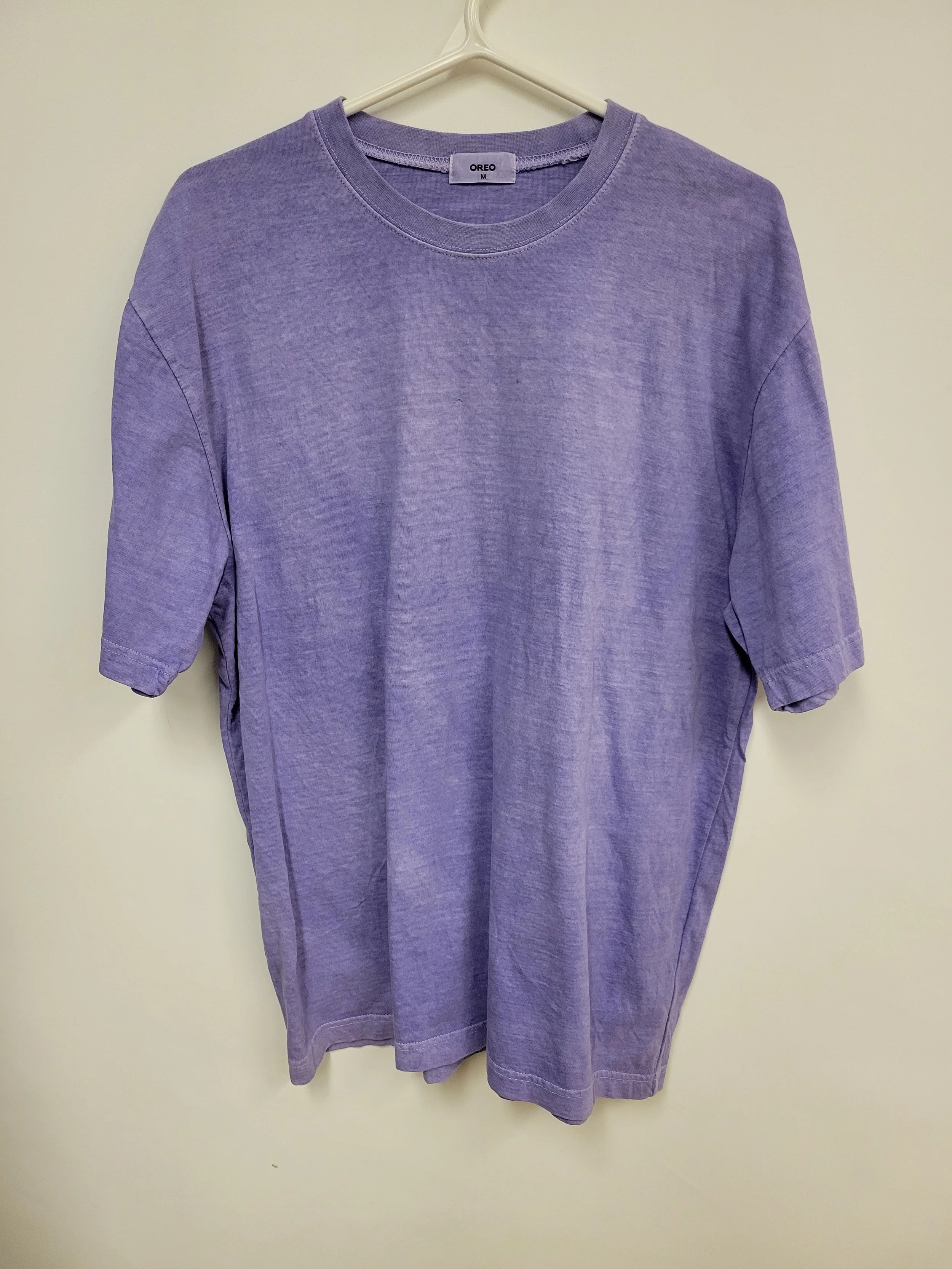 T-shirt lavande 100% coton, Oreo, M (ample)