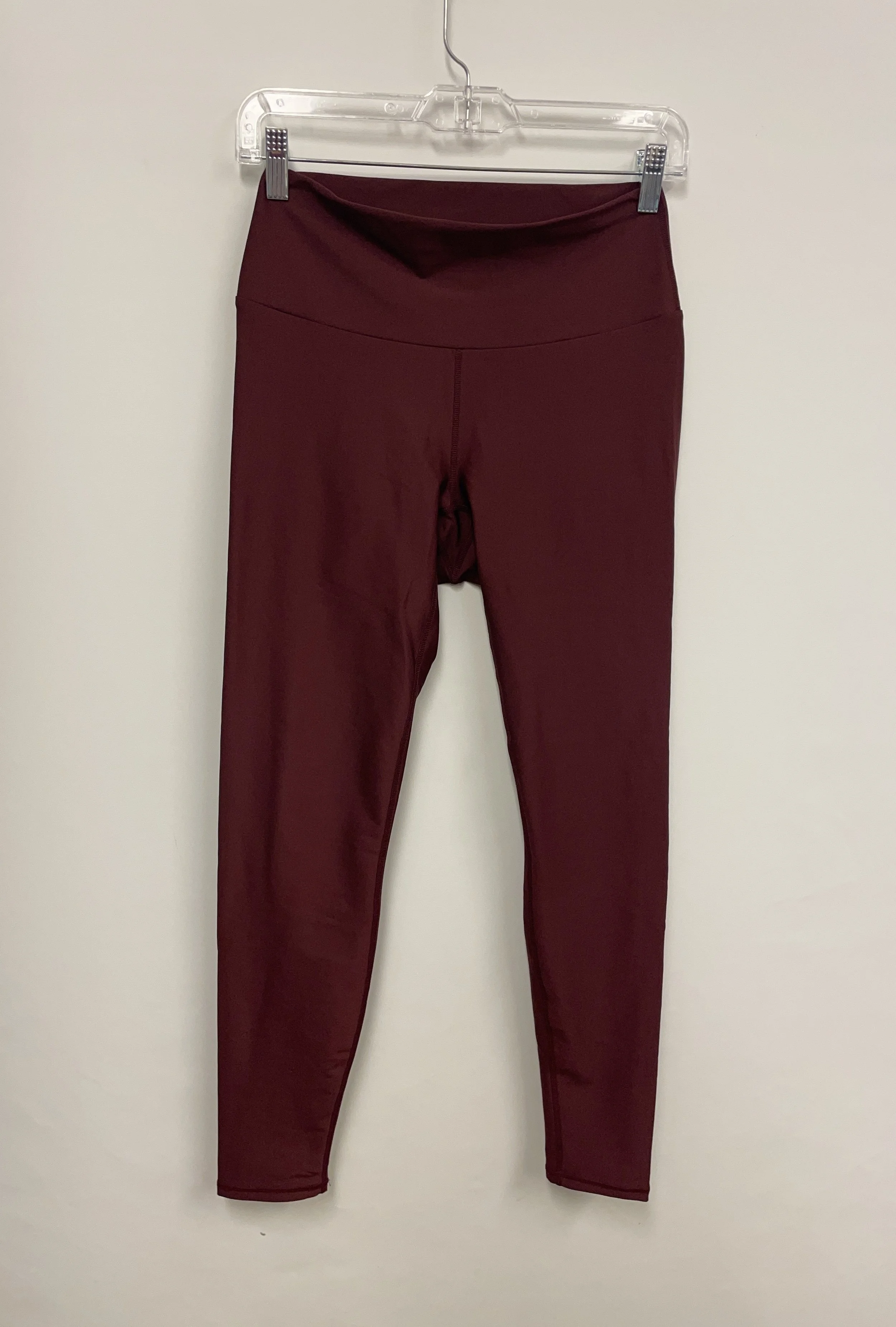 Legging sport bourgogne, ORAKI, fait au Canada, taille M.