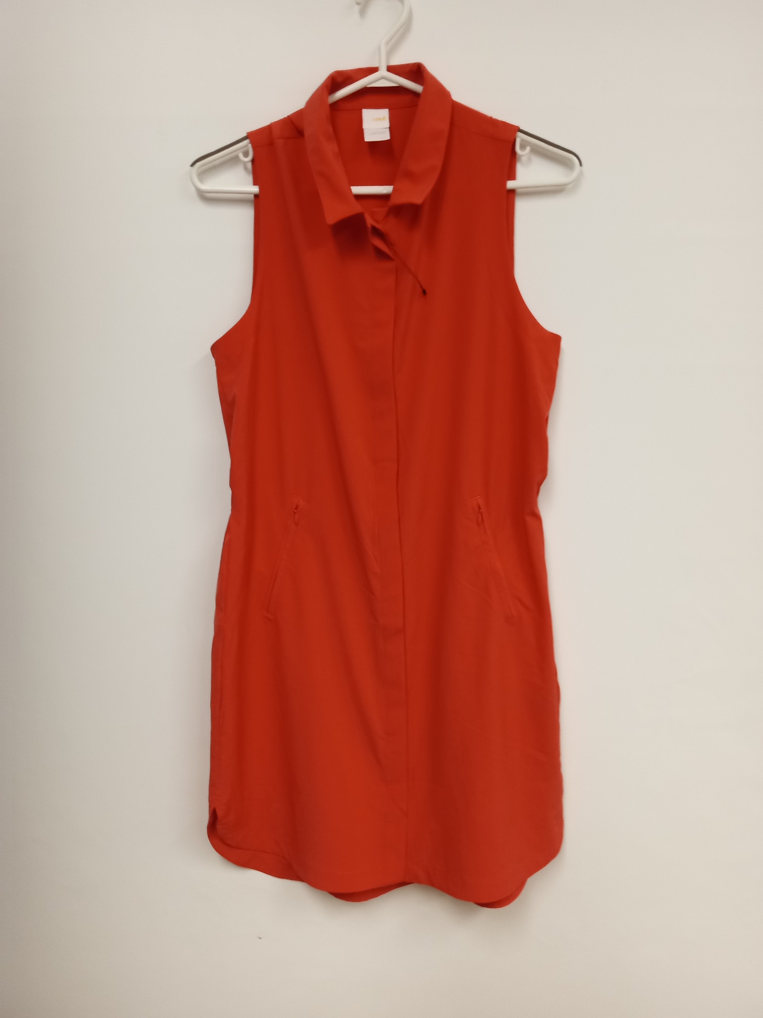 Robe rose corail, sport sans manche, Lolë, Taille S