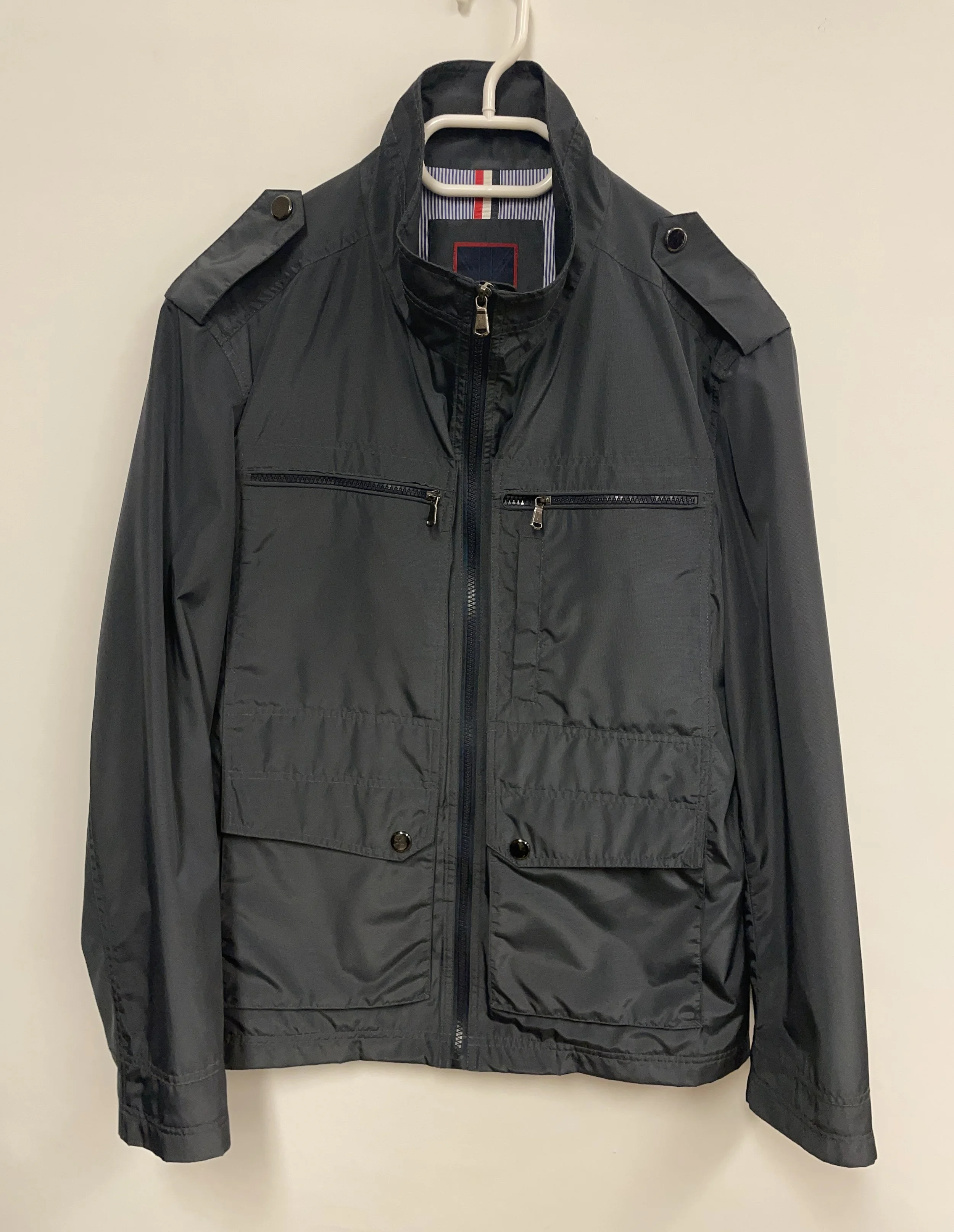 Coupe-vent gris foncé, ANTHONY LONDON, comme neuf, G.