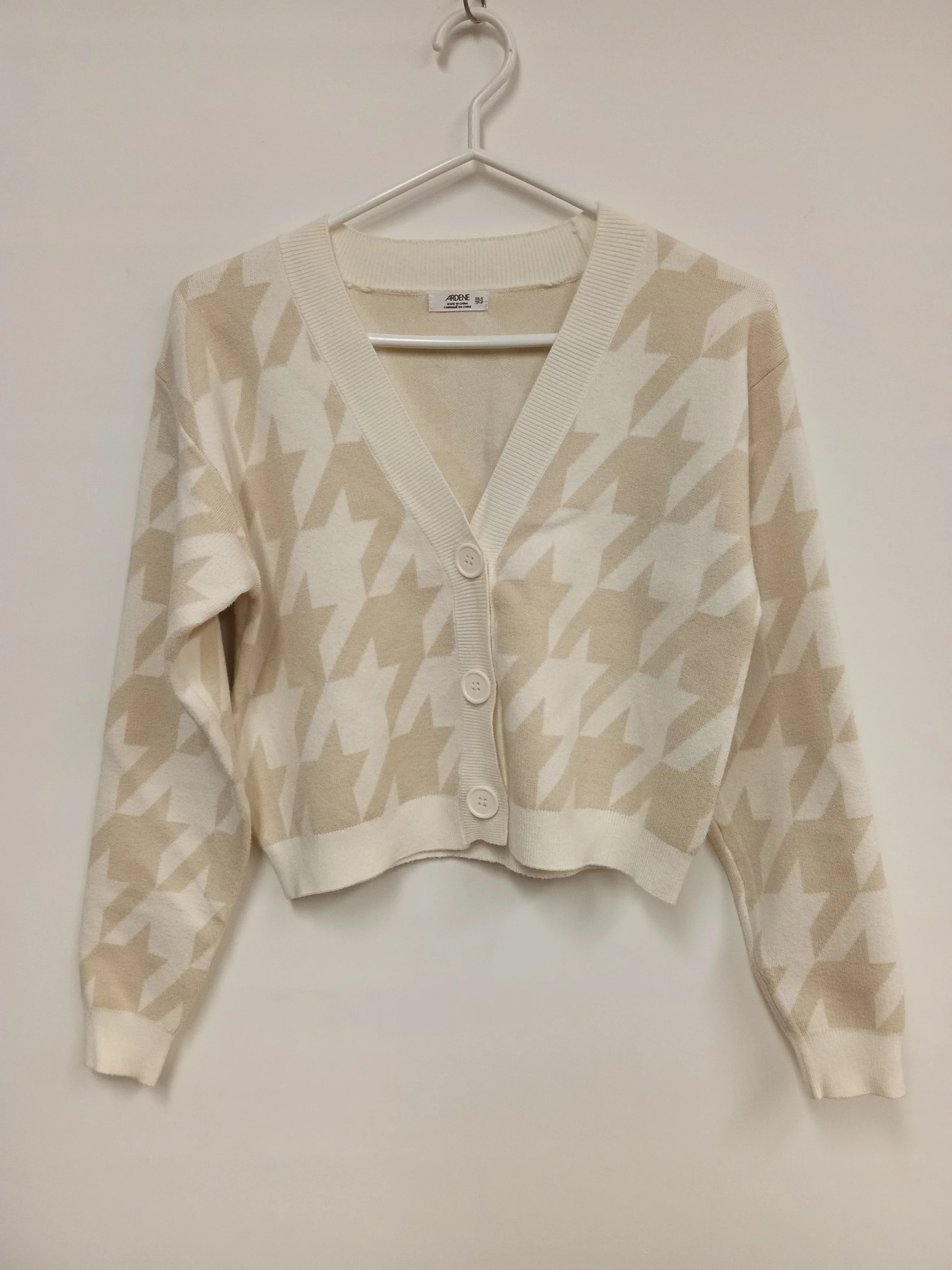 Veste ivoire et beige,douce, Ardène, XS,
