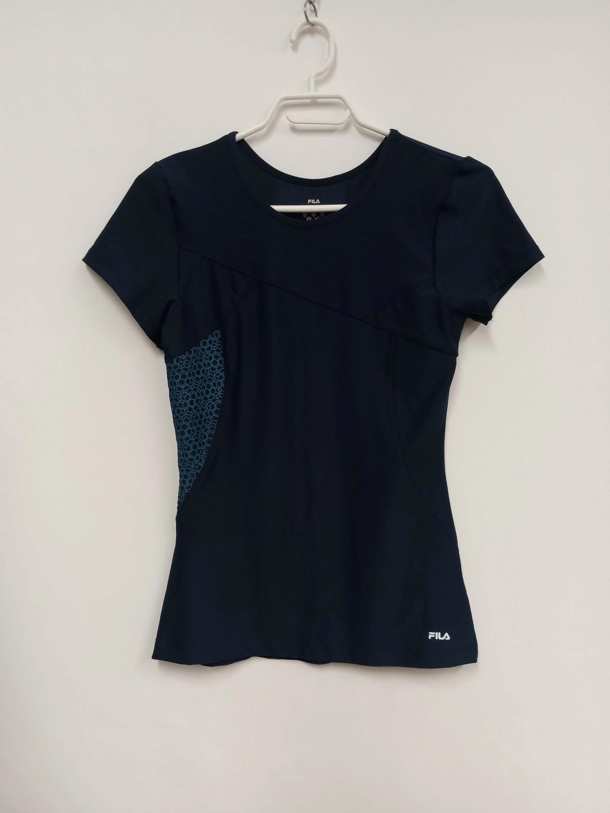Haut sport manches courtes, bleu marin, Fila, S