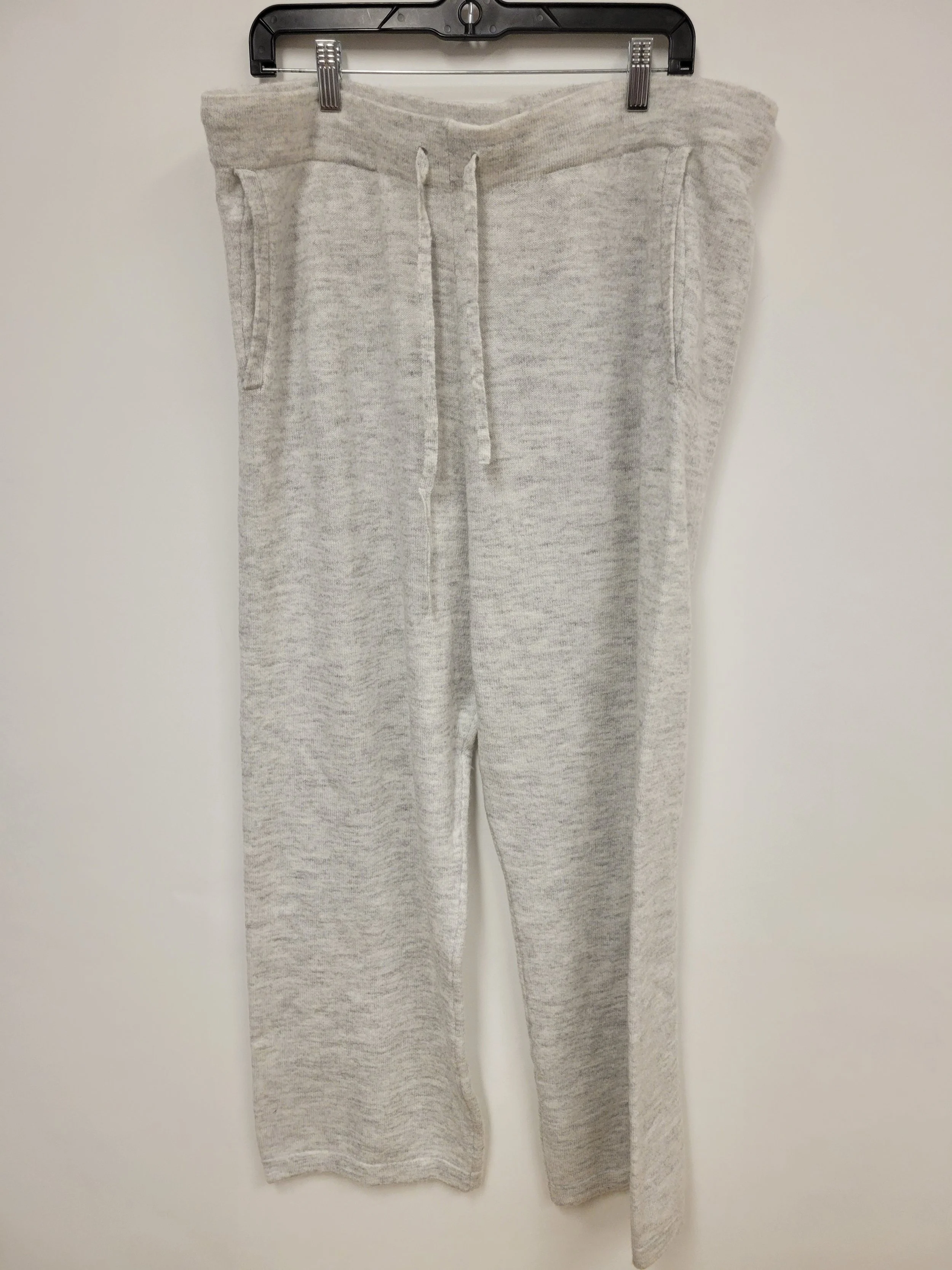 pantalon en tricot doux gris pâle, georges, XXL
