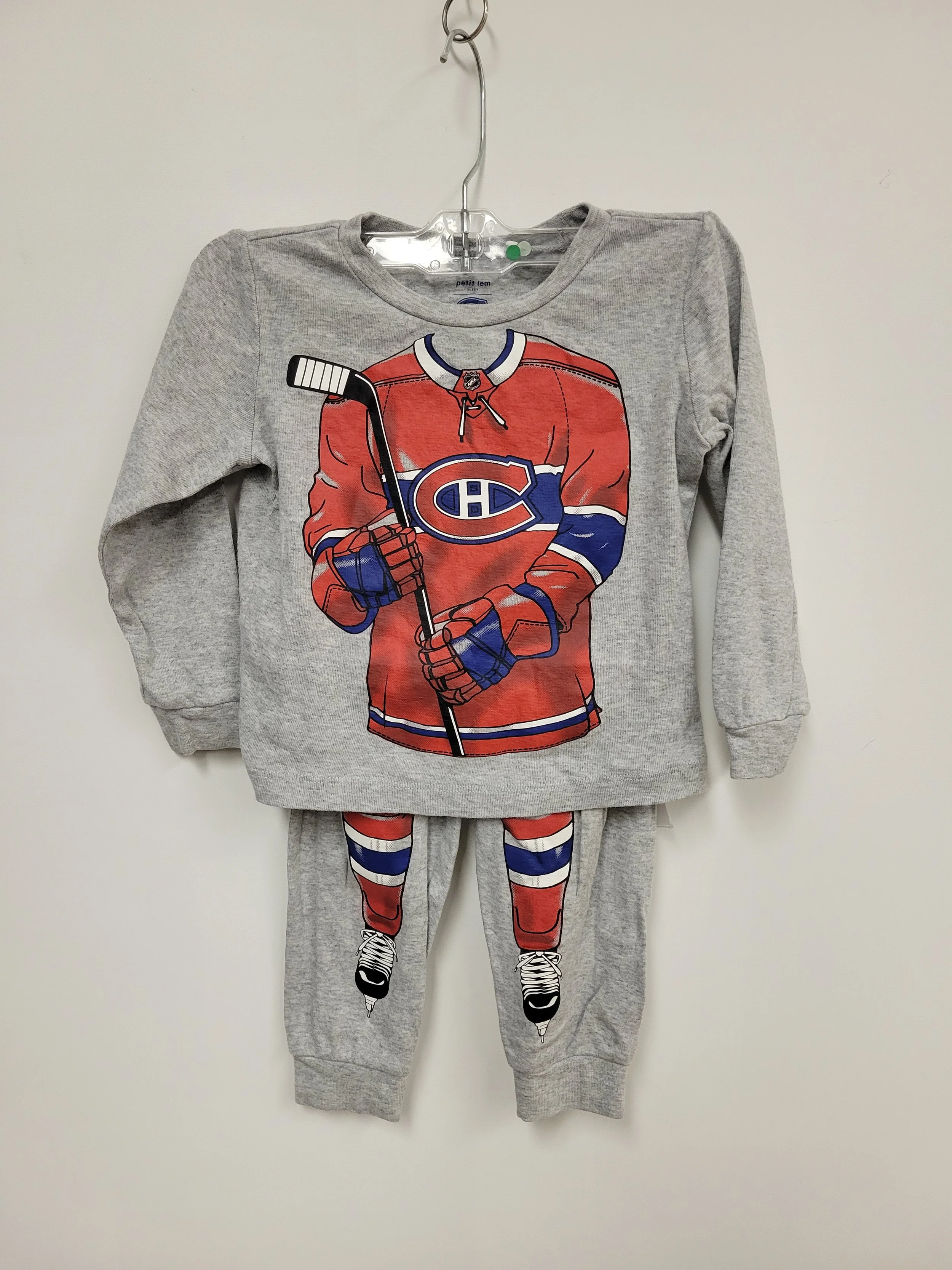 Pyjama joueur de hockey des Canadiens de Montréal, Petit Lem, 18-24 mois