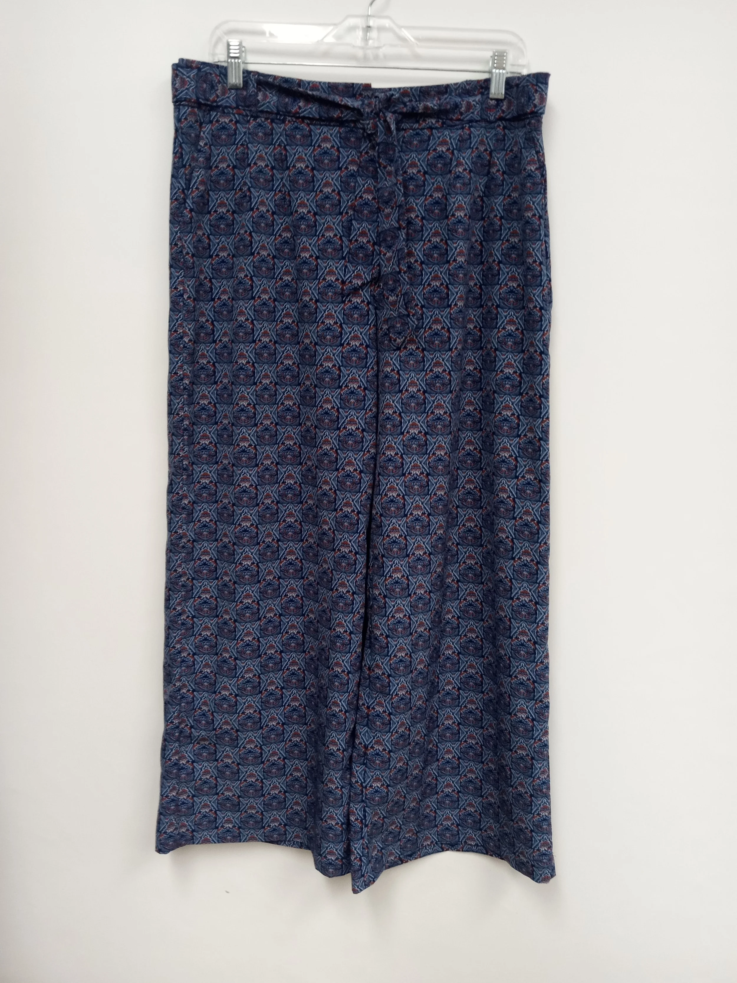 Pantalon bleu à motifs, jambe large, Reitmans, Taille 9 ans