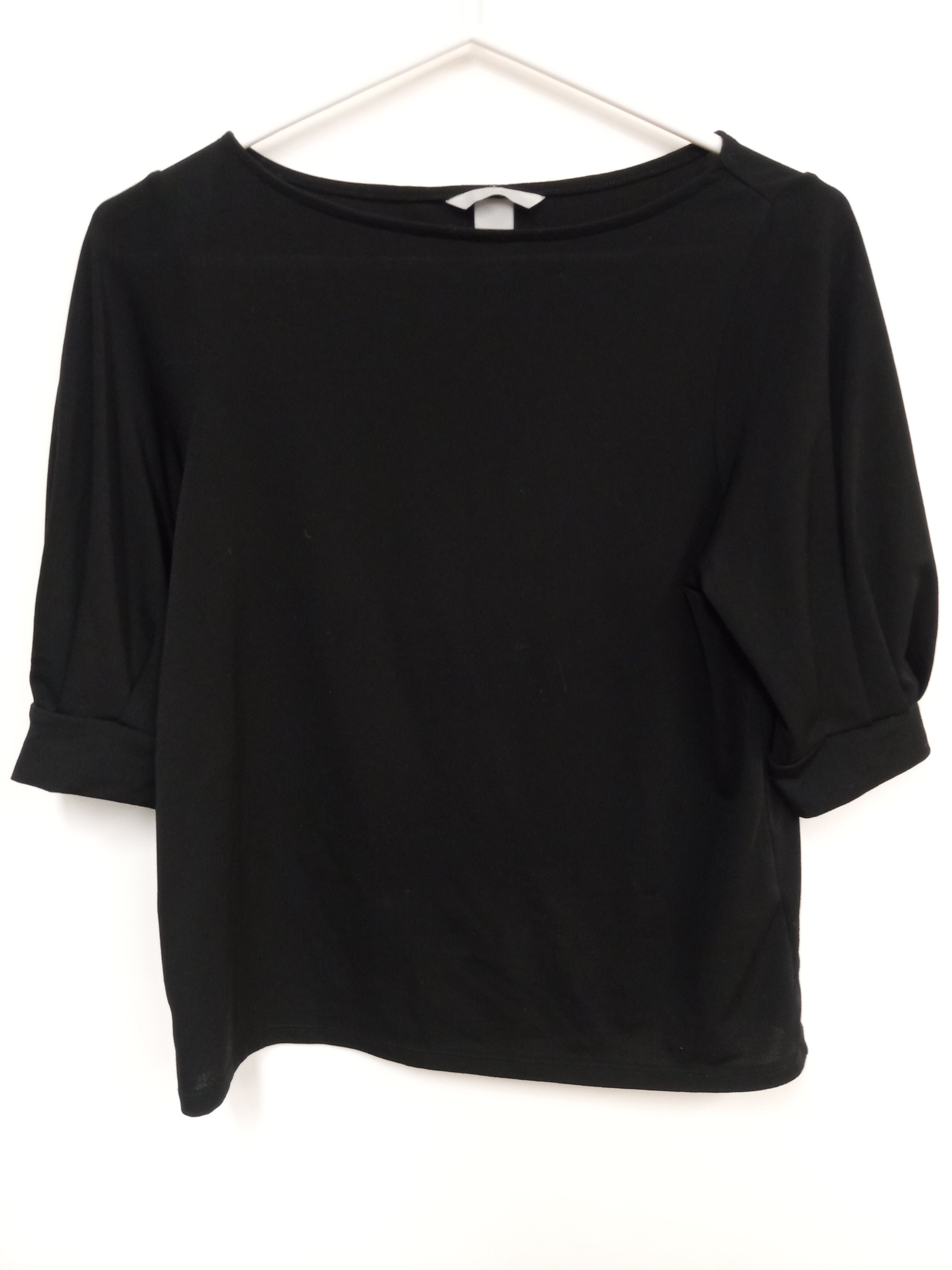 Haut noir manches 3/4, H&M, S