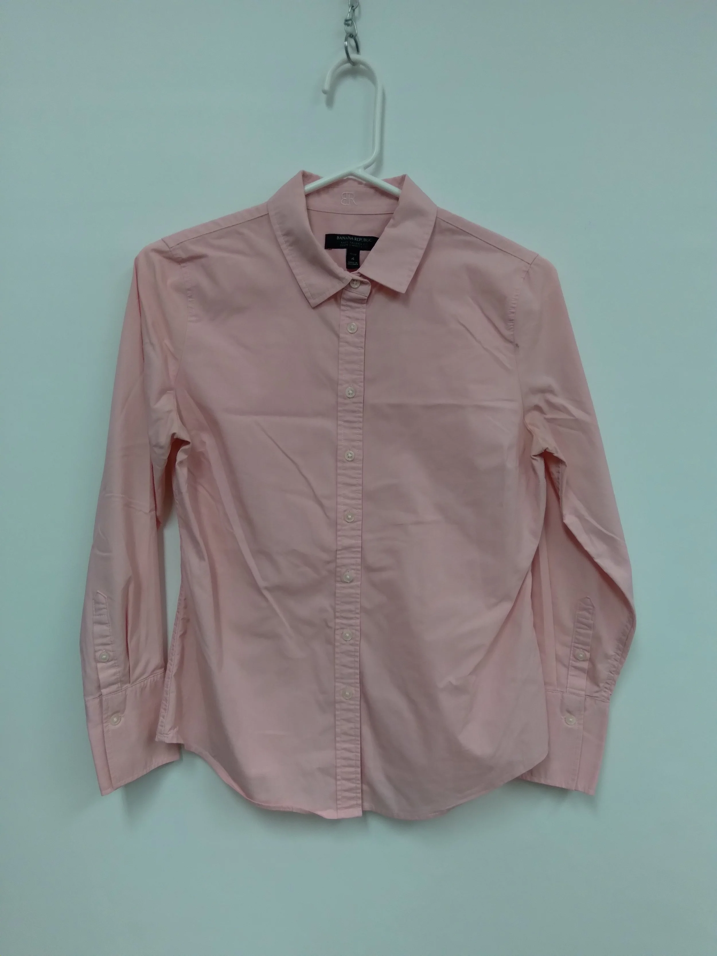 Chemisier (coton, polyester, spandex), Rose, BANANA REPUBLIC, Petite Taille 4
