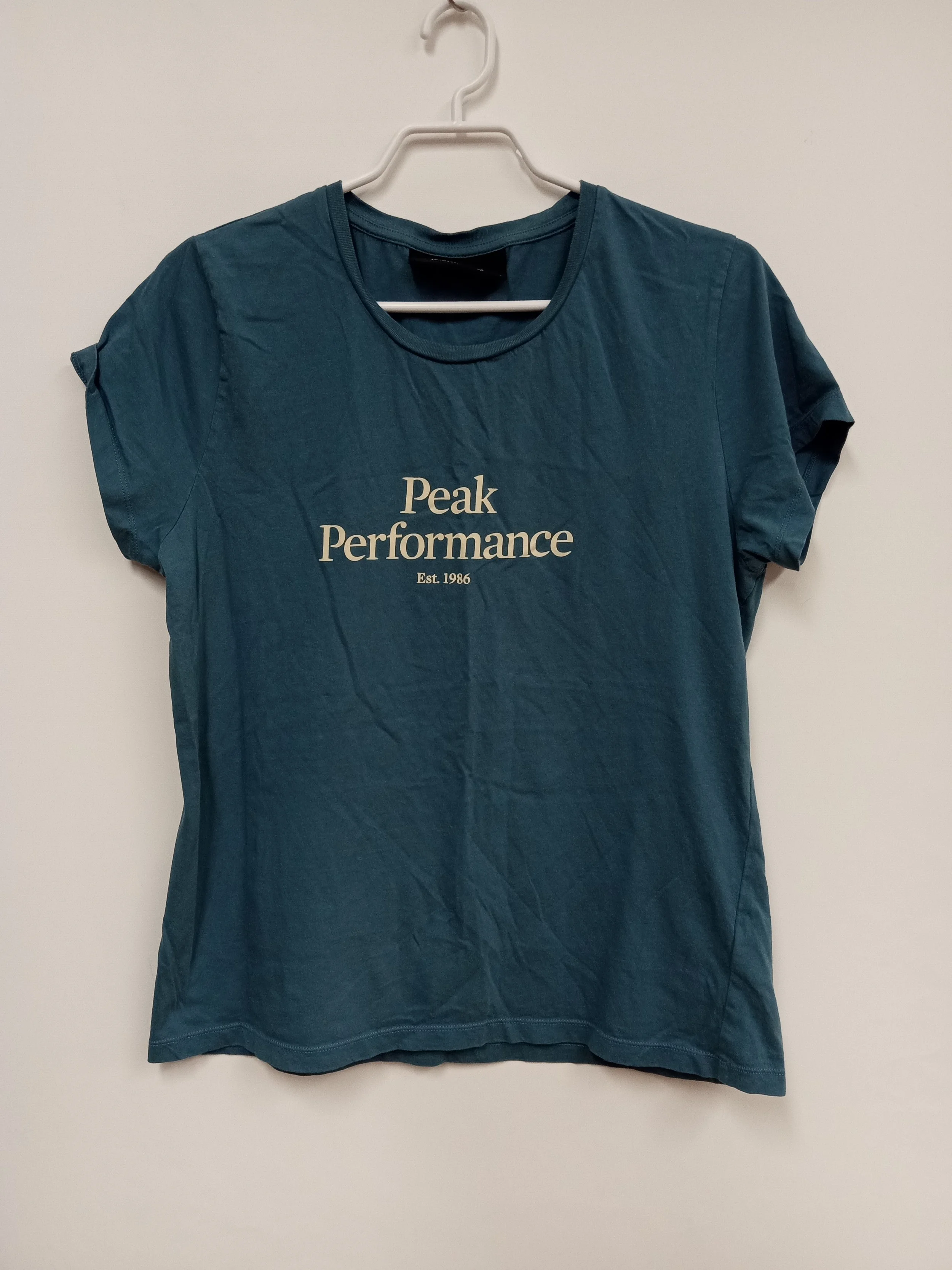 Tshirt bleu, 100% coton, Peak Performance, L