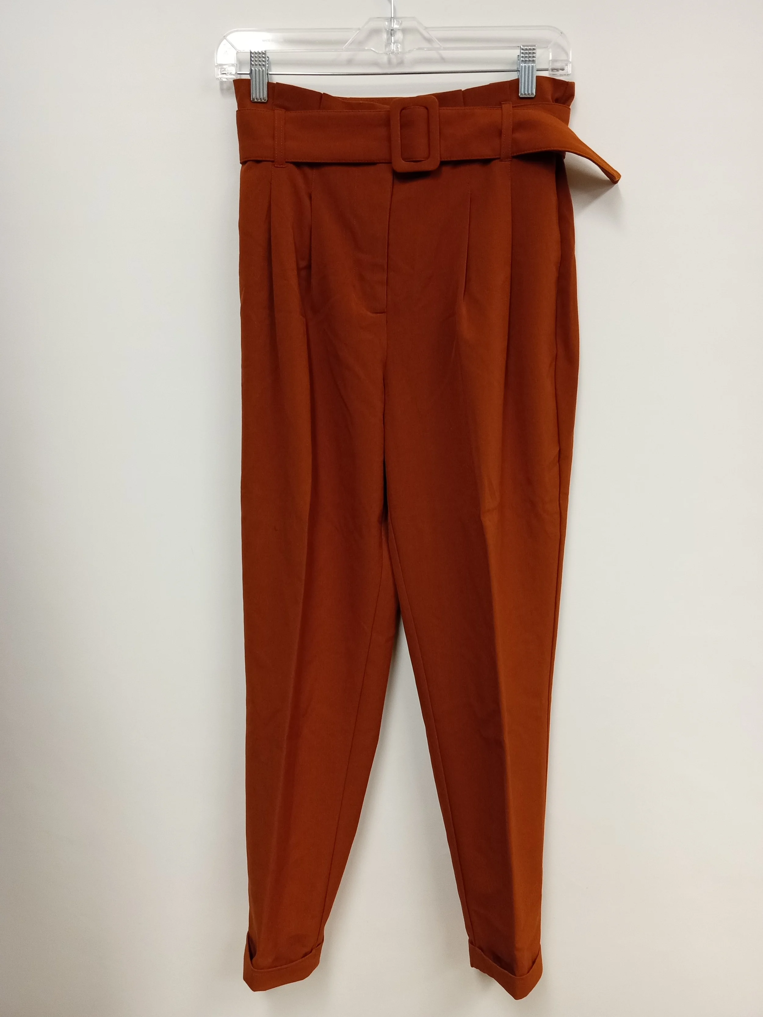 Pantalon orangé, paper bag, Only, taille 36