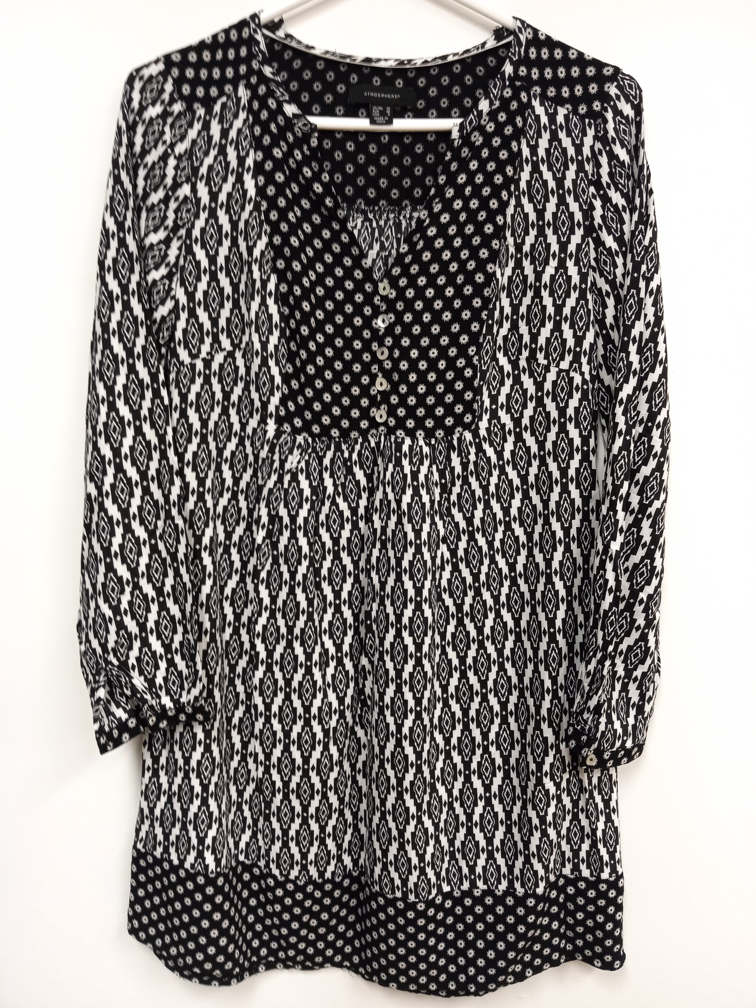 Robe avec motifs noirs et blancs, Atmosphere, 6 (S)