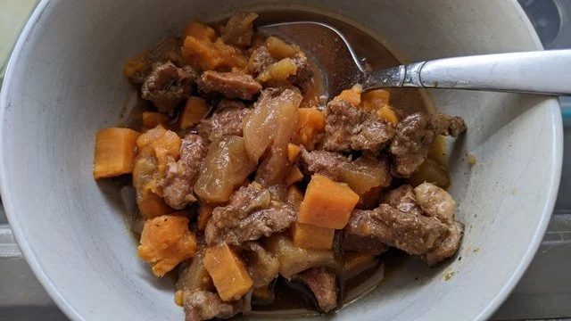 March 2023 Sweet Potato Pork Stew