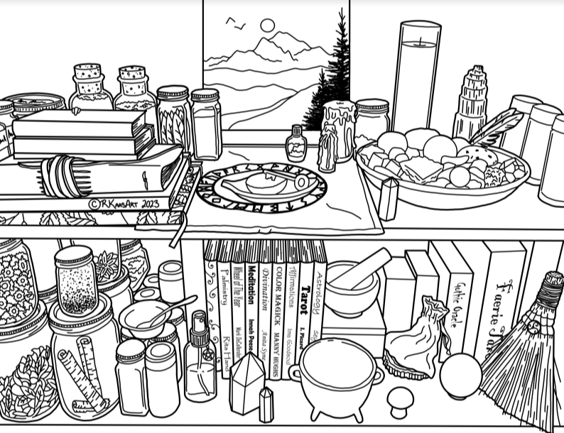 Ruth Kaasa Coloring Page May — Crepuscular Conjuration