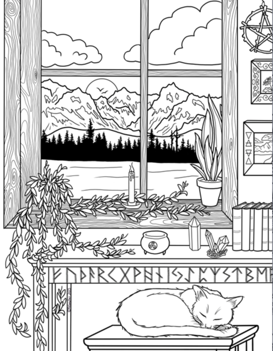 Ruth Kaasa Coloring Page January