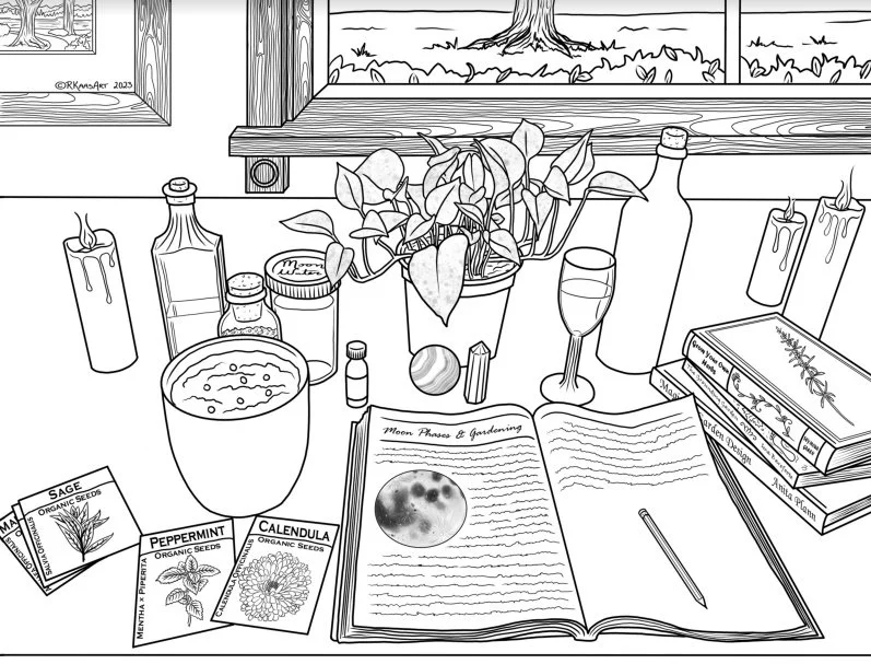 Ruth Kaasa Coloring Page April