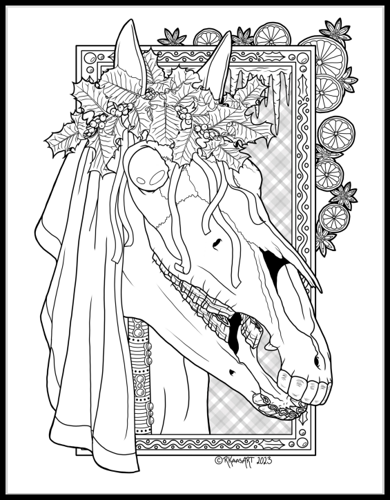 Ruth Kaasa Coloring Page December