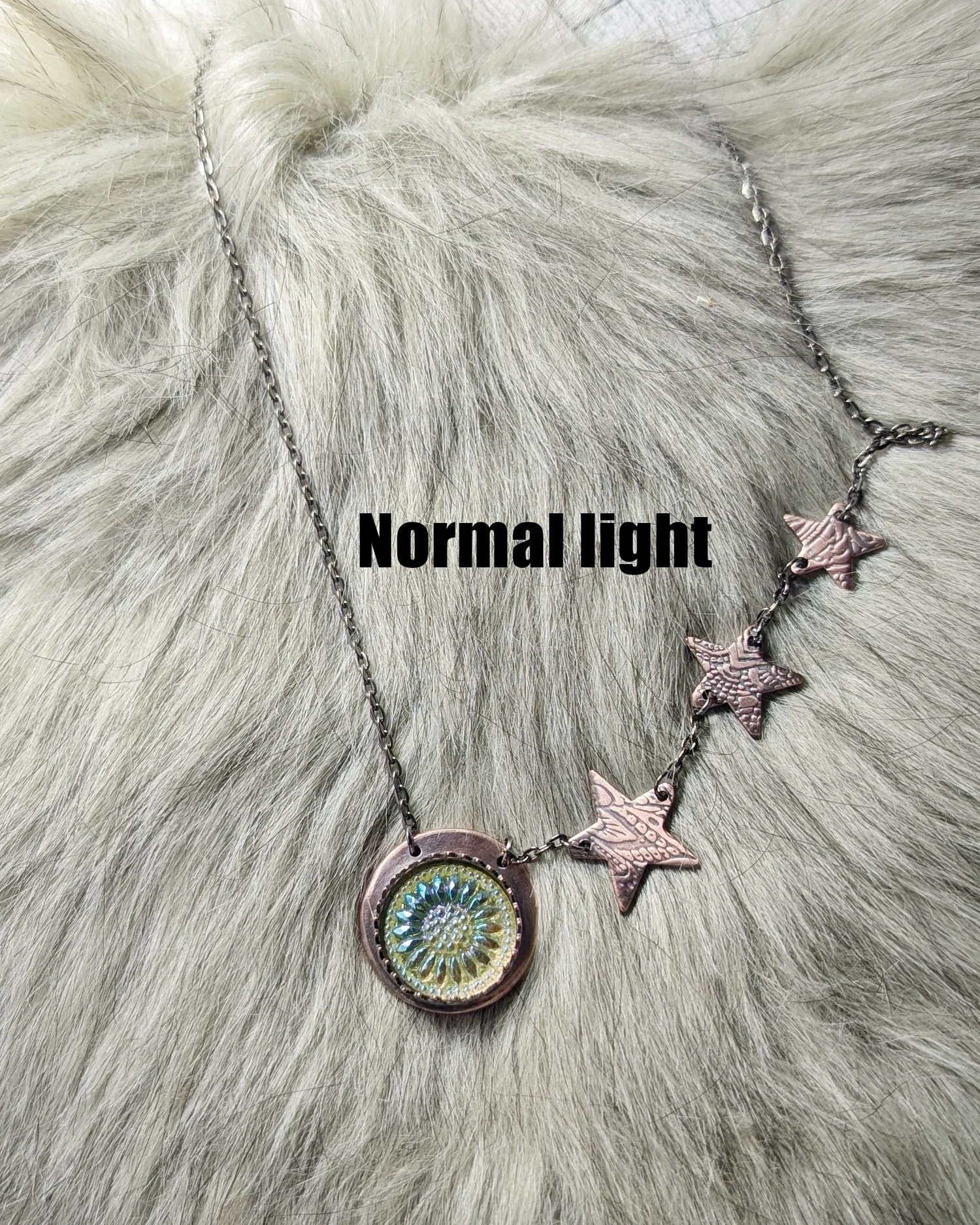 Full Moon and Stars Necklace — Crepuscular Conjuration