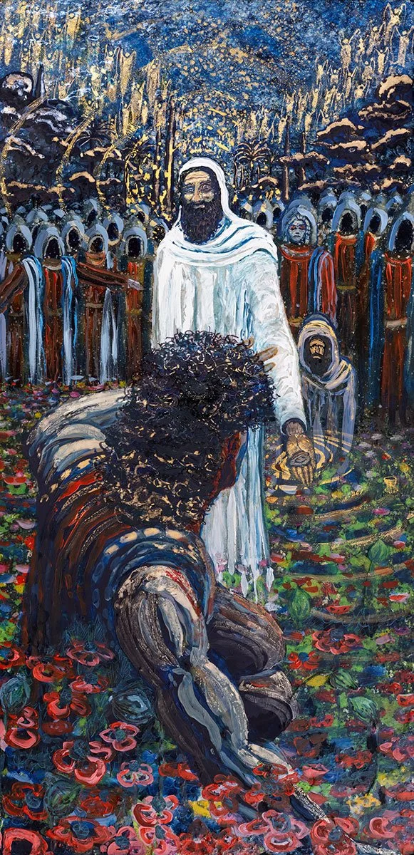 The Last Miracle, oil painting by Aaron Hinds