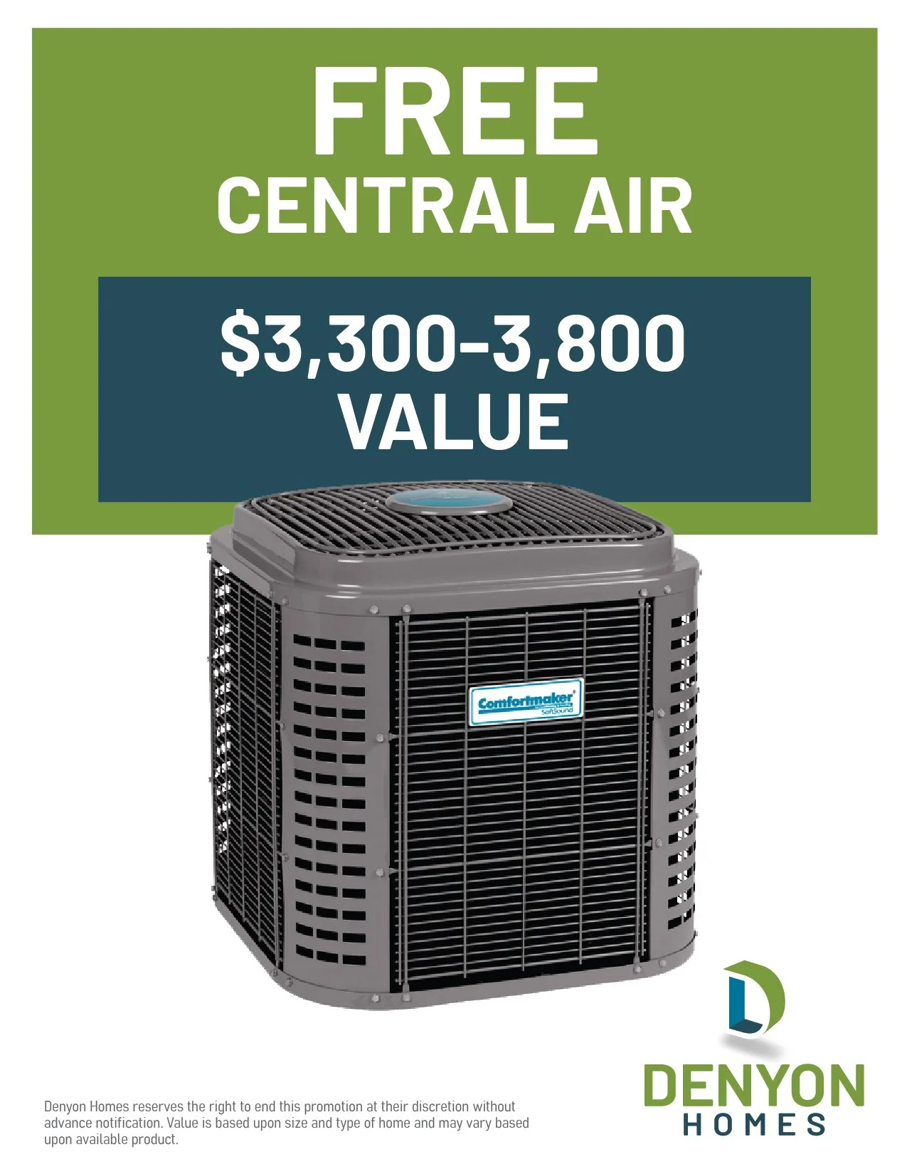 New Home Promotions — Denyon Homes