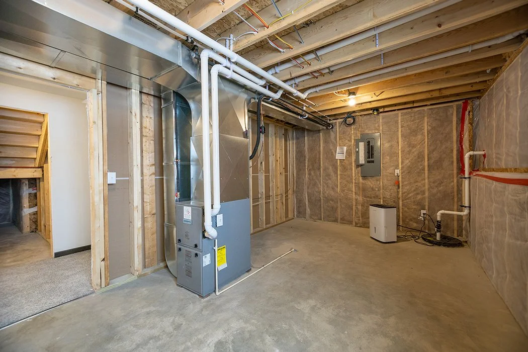 Pecan D1 mechanical and storage area with furnace