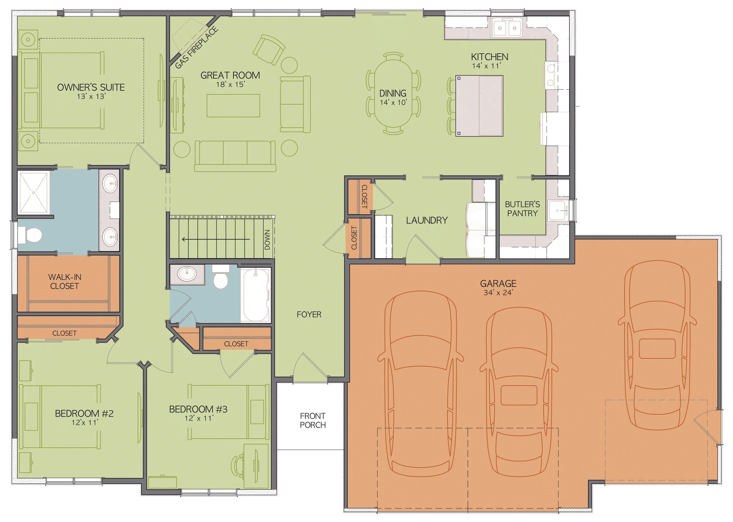 Azalea D3 Plan — Denyon Homes