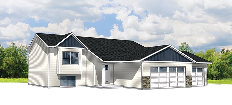 Pecan G1 color exterior rendering