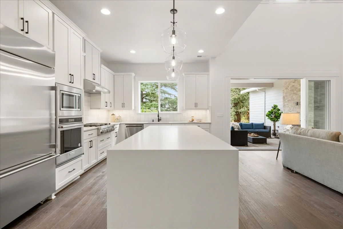 New luxury home in West Linn, Oregon, crafted by The Portlock Company — the Portland area’s trusted local home builder. 