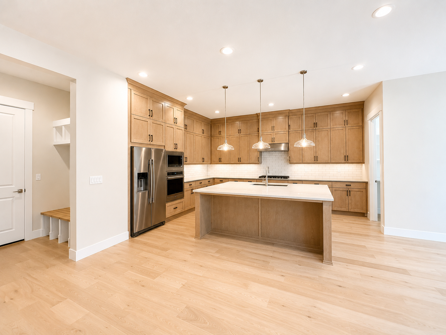 New construction luxury home in West Linn, Oregon, crafted by The Portlock Company — the Portland area’s trusted local home builder. 