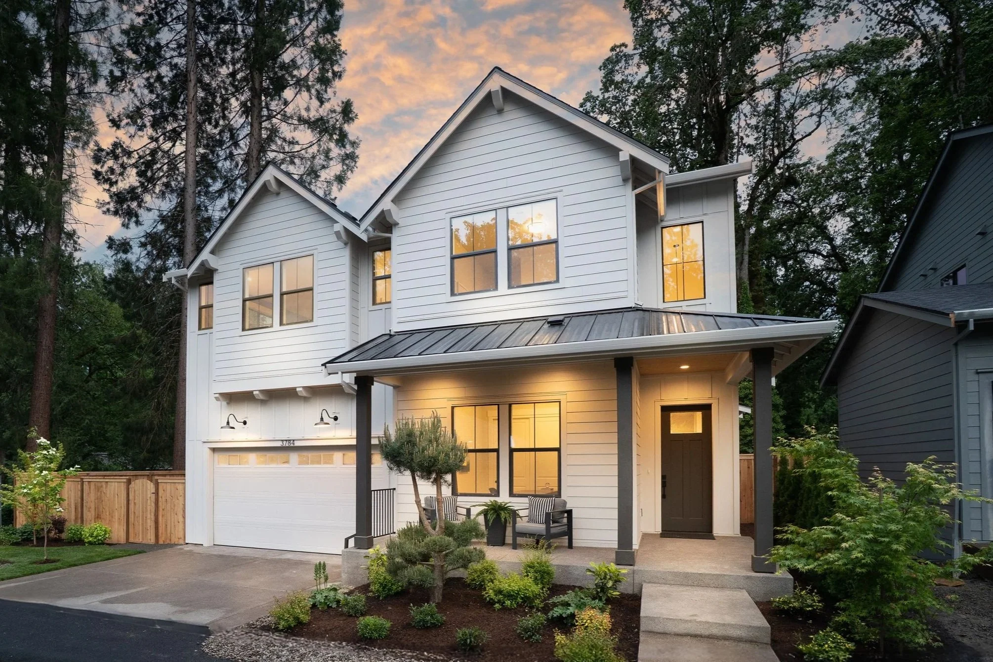New construction luxury home in West Linn, Oregon, crafted by The Portlock Company — the Portland area’s trusted local home builder.