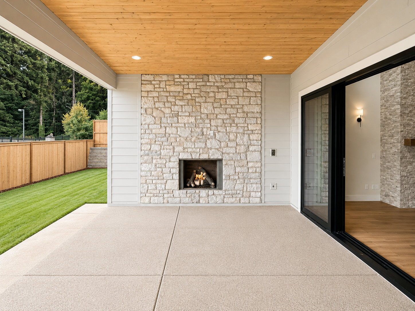 New construction luxury home in West Linn, Oregon, crafted by The Portlock Company — the Portland area’s trusted local home builder. 
