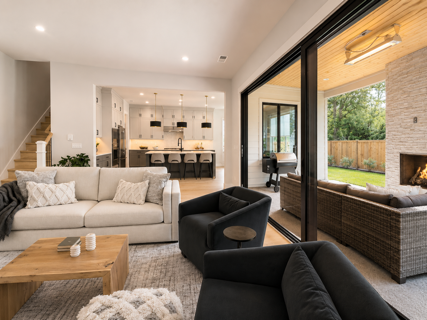 New construction luxury home in West Linn, Oregon, crafted by The Portlock Company — the Portland area’s trusted local home builder. 