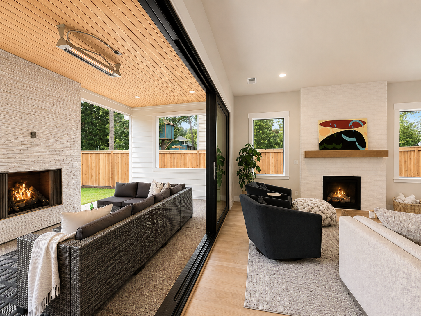 New construction luxury home in West Linn, Oregon, crafted by The Portlock Company — the Portland area’s trusted local home builder. 