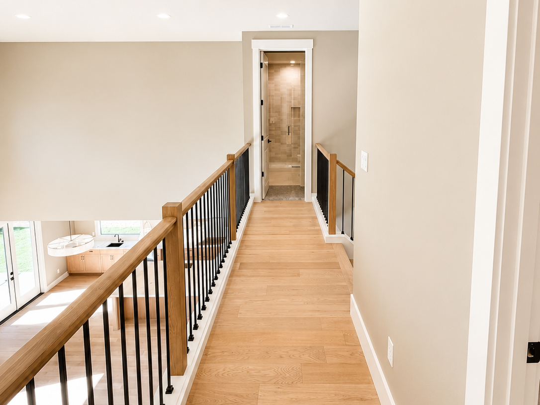 New construction luxury home in West Linn, Oregon, crafted by The Portlock Company — the Portland area’s trusted local home builder. 