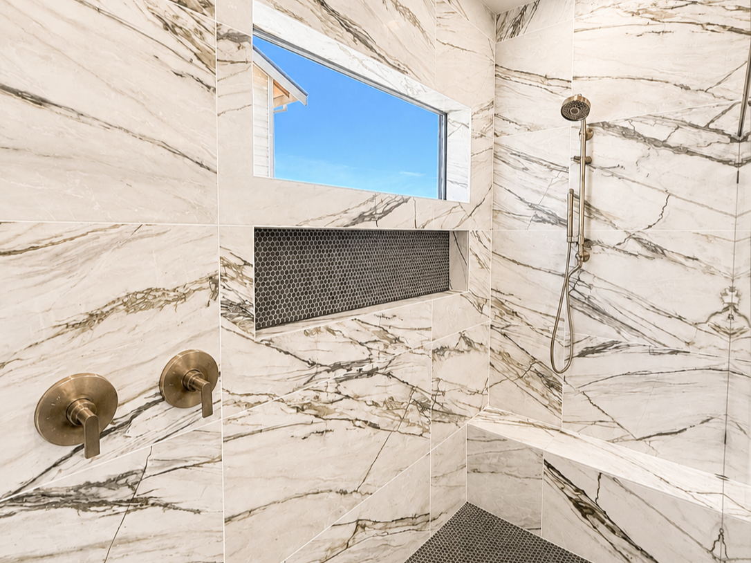 New construction luxury home in West Linn, Oregon, crafted by The Portlock Company — the Portland area’s trusted local home builder. 