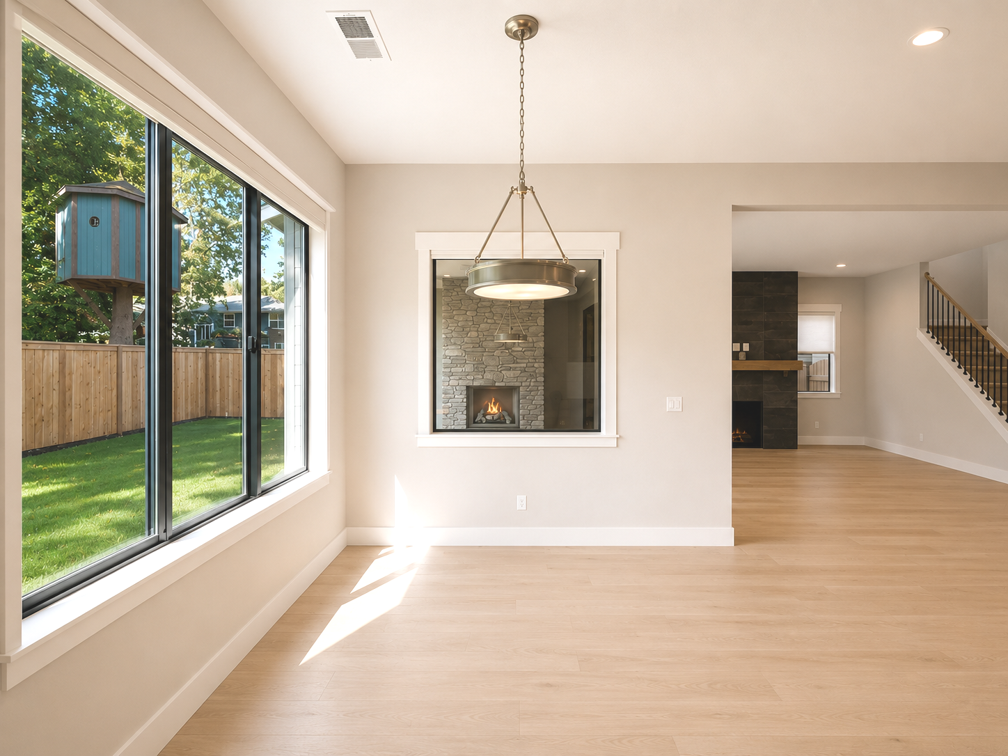 New construction luxury home in West Linn, Oregon, crafted by The Portlock Company — the Portland area’s trusted local home builder. 