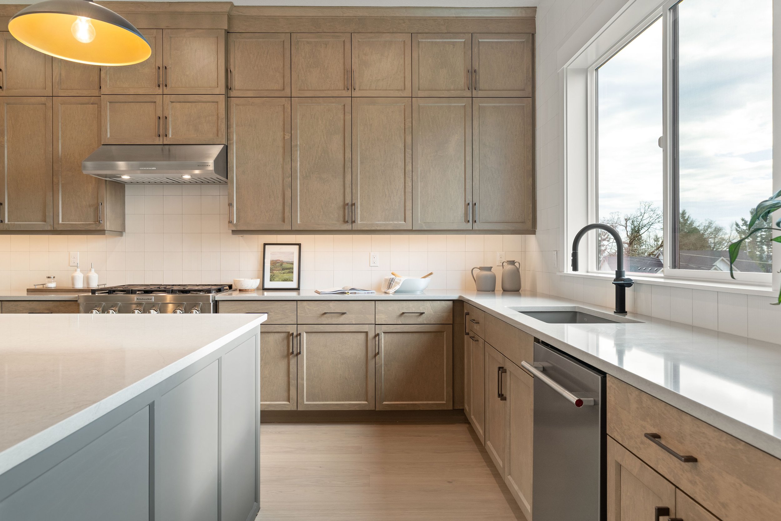 New construction luxury home in West Linn, Oregon, crafted by The Portlock Company — the Portland area’s trusted local home builder. 