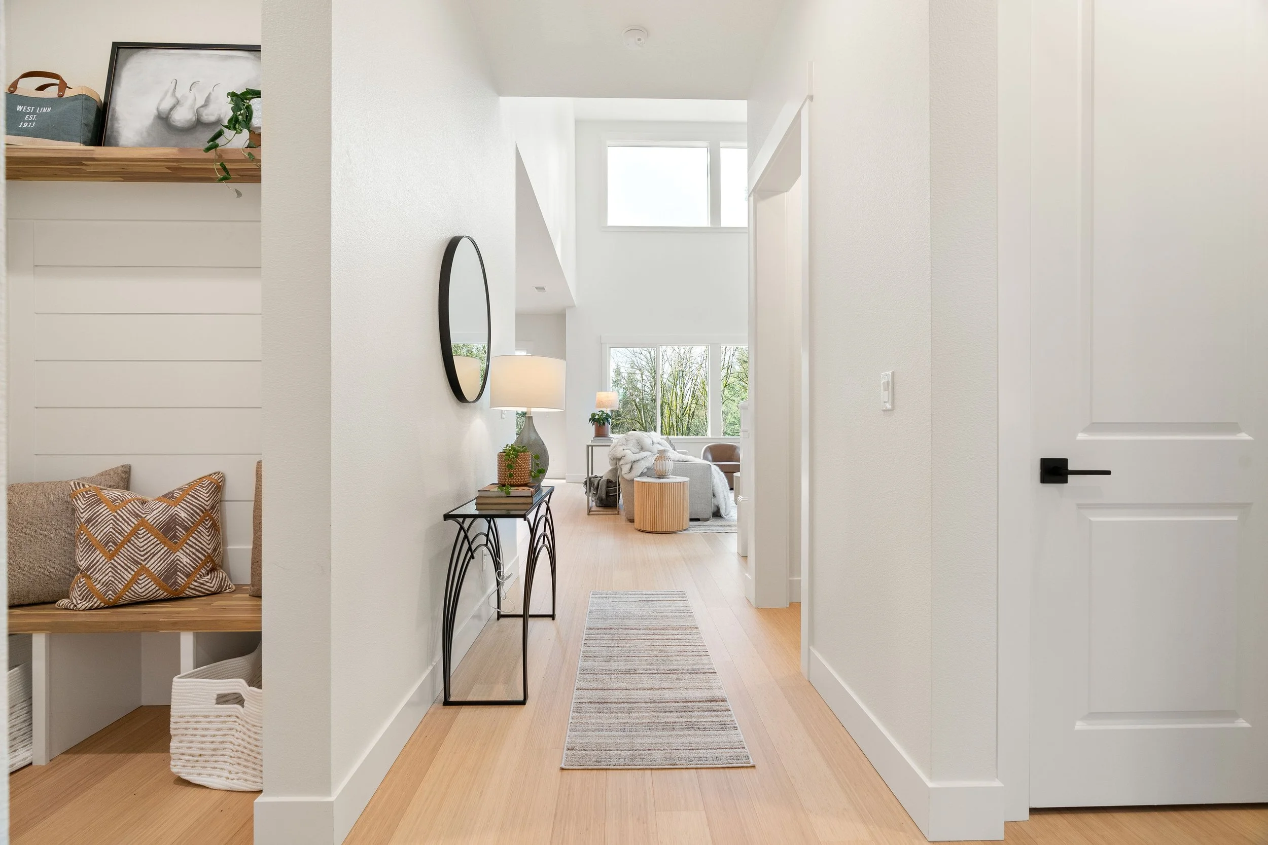 New construction luxury home in West Linn, Oregon, crafted by The Portlock Company — the Portland area’s trusted local home builder. 