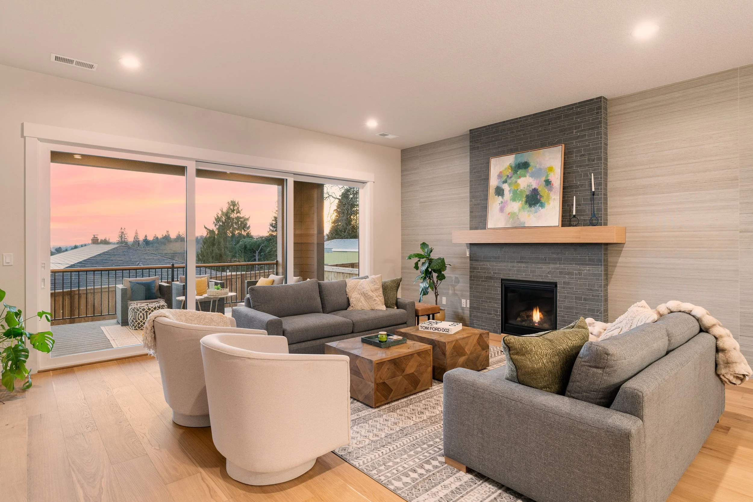 New construction luxury home in West Linn, Oregon, crafted by The Portlock Company — the Portland area’s trusted local new construction home builder.