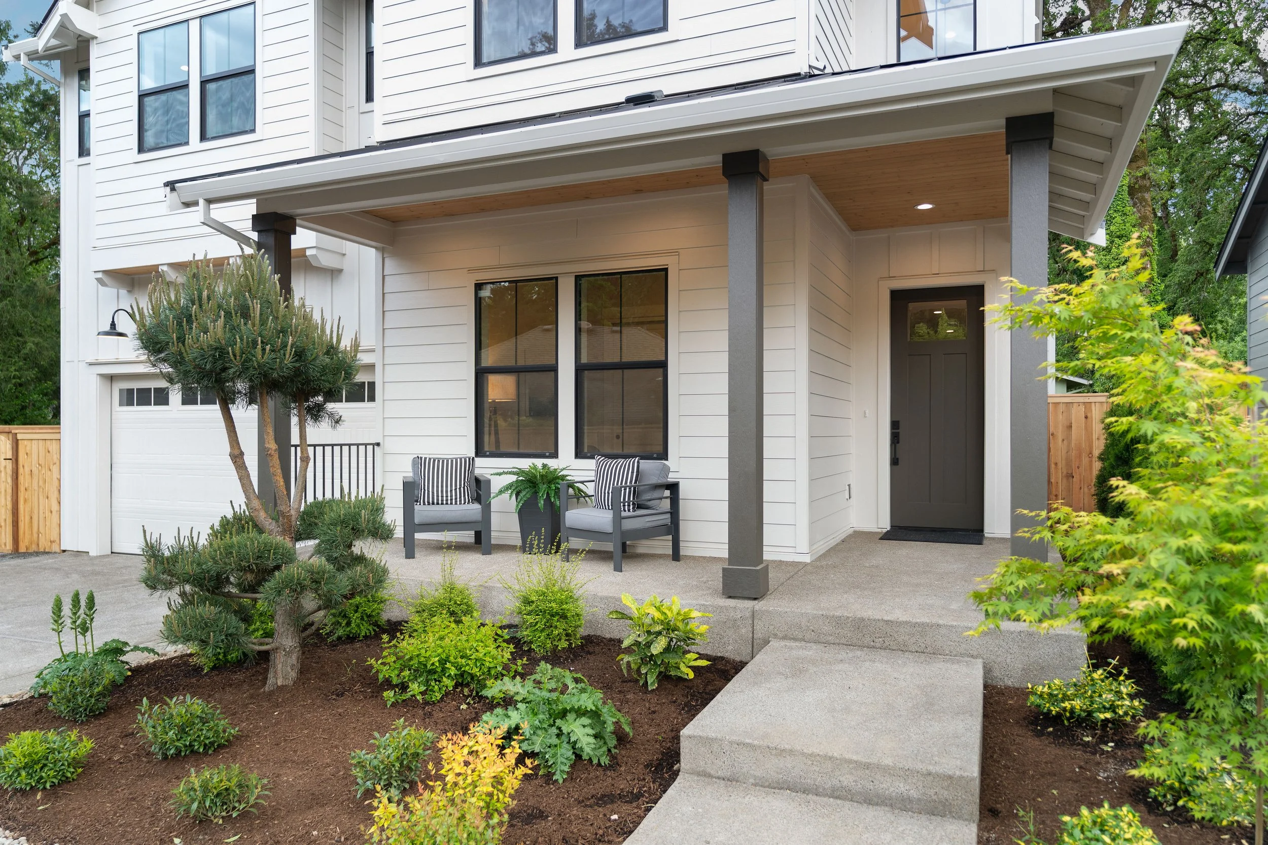 New construction luxury home in West Linn, Oregon, crafted by The Portlock Company — the Portland area’s trusted local home builder. 