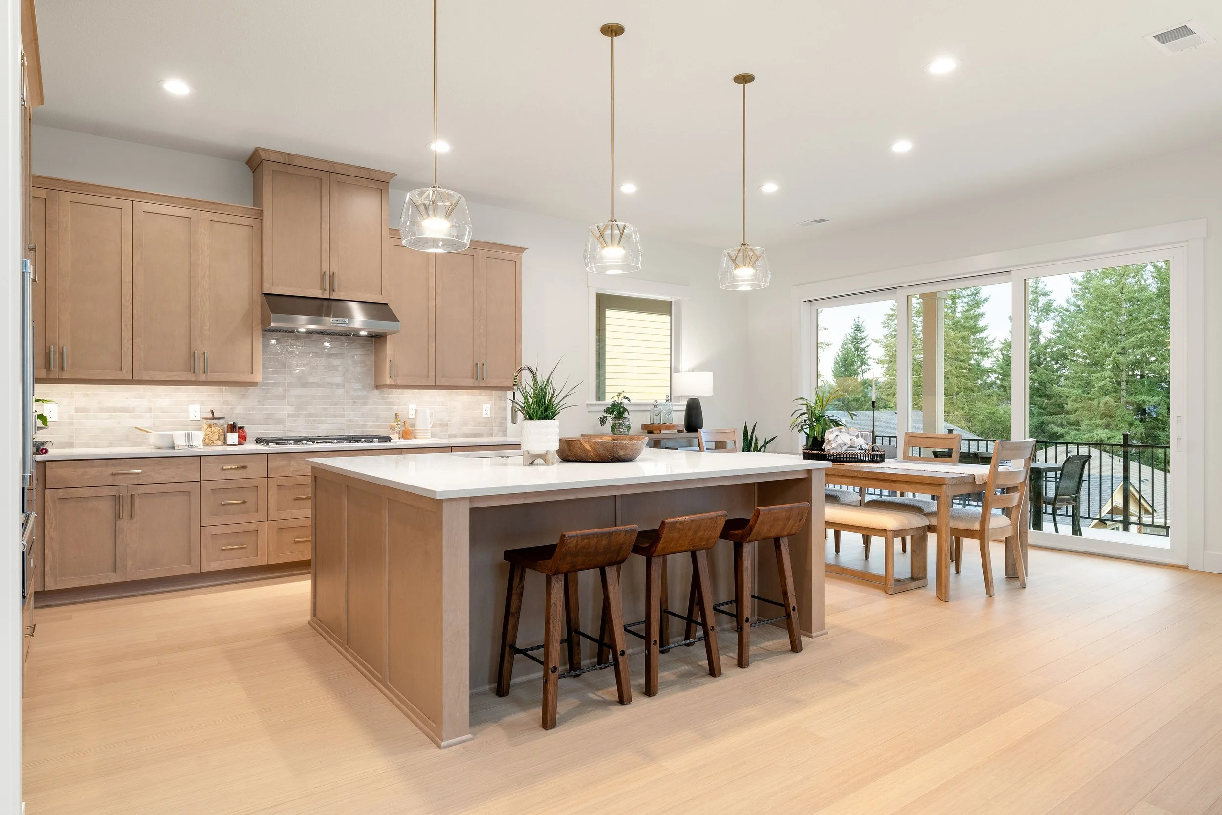 New construction luxury home in West Linn, Oregon, crafted by The Portlock Company — the Portland area’s trusted local home builder. 