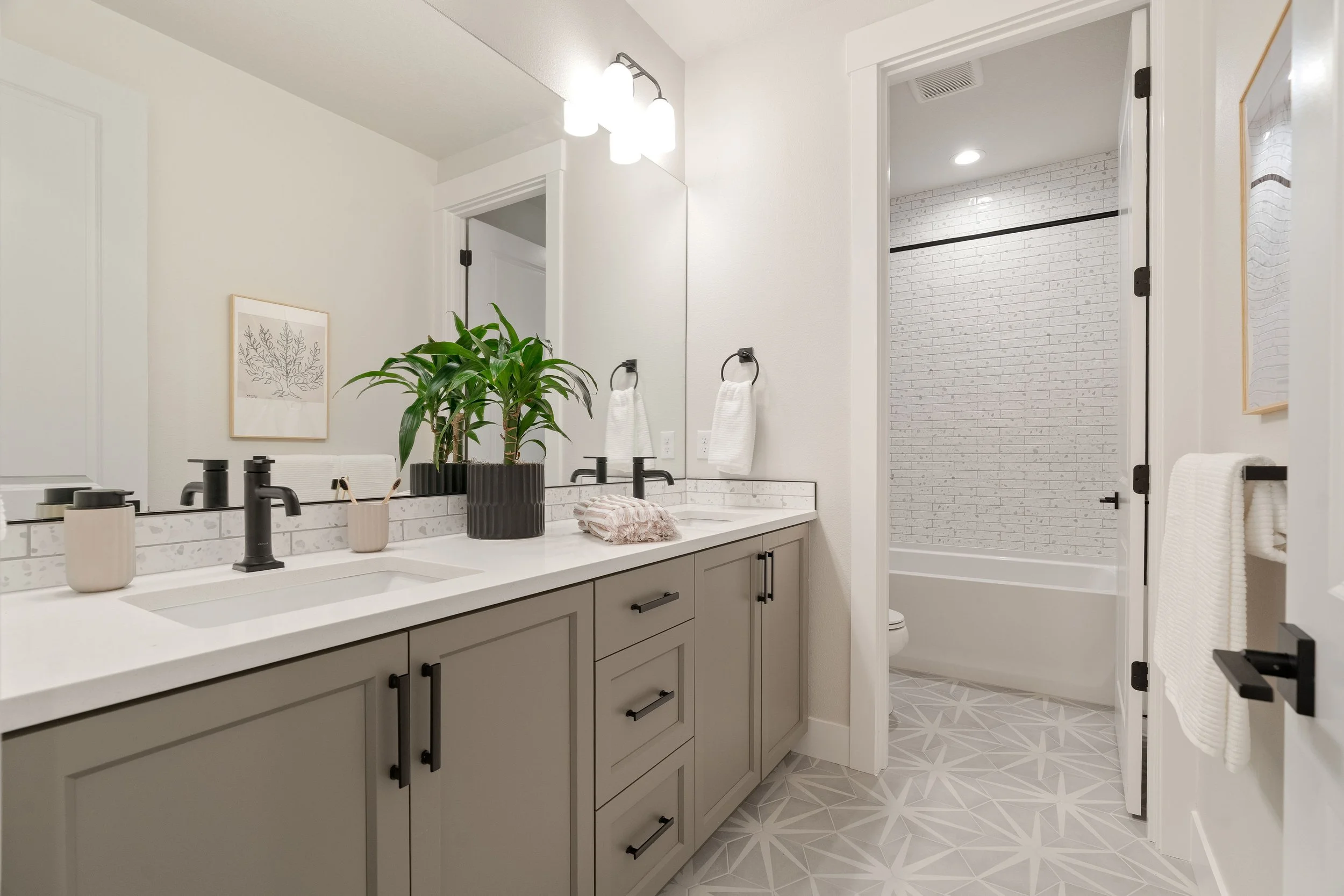New construction luxury home in West Linn, Oregon, crafted by The Portlock Company — the Portland area’s trusted local home builder. 