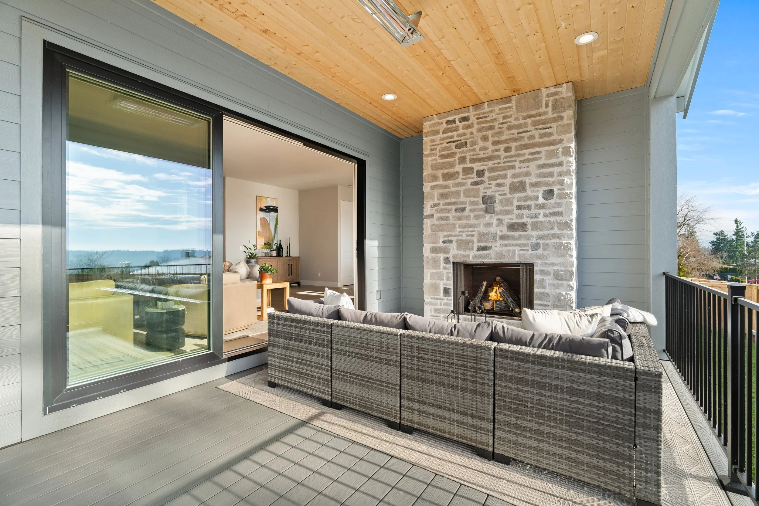 New construction luxury home in West Linn, Oregon, crafted by The Portlock Company — the Portland area’s trusted local home builder. 