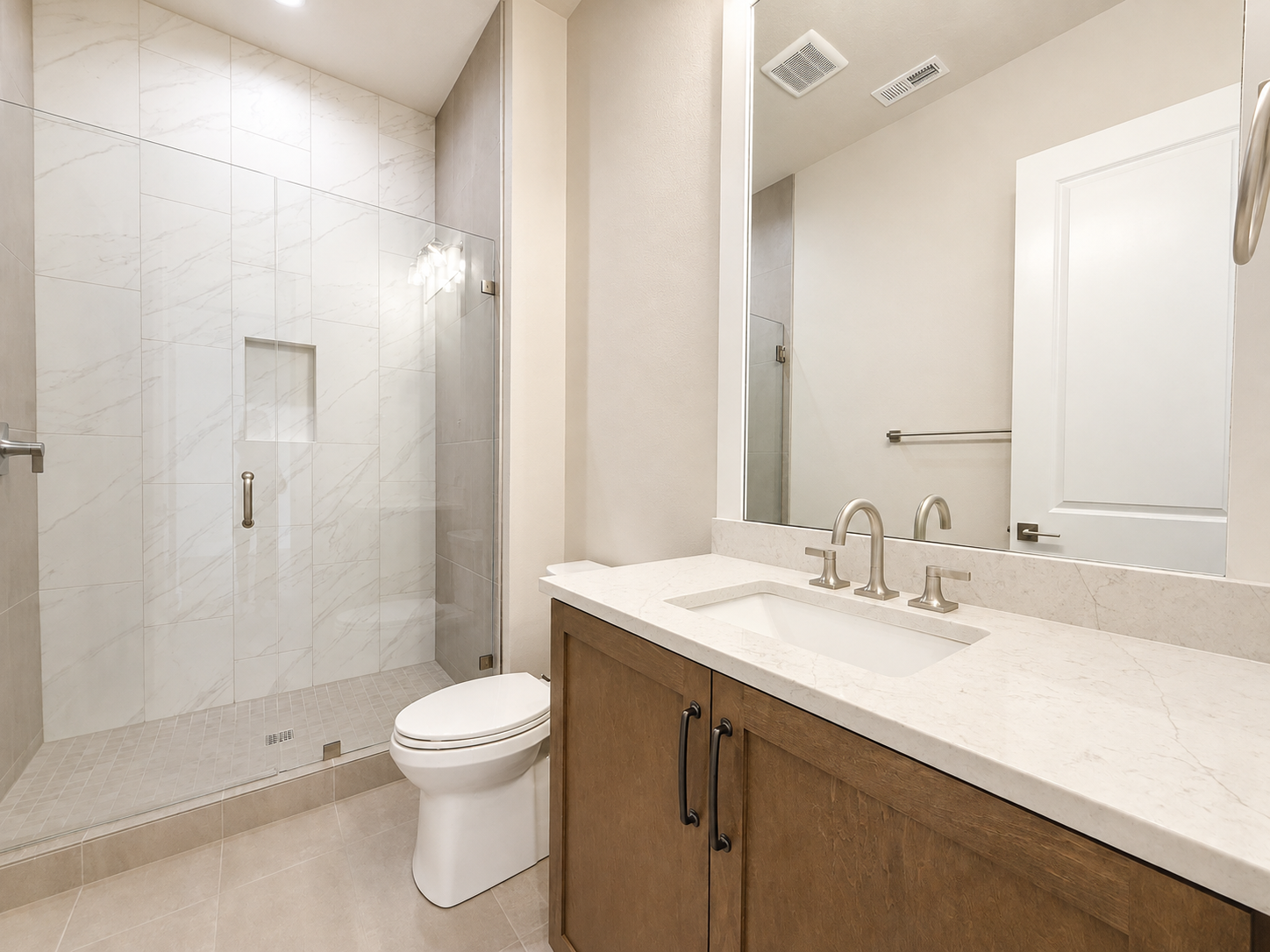 New construction luxury home in West Linn, Oregon, crafted by The Portlock Company — the Portland area’s trusted local home builder. 